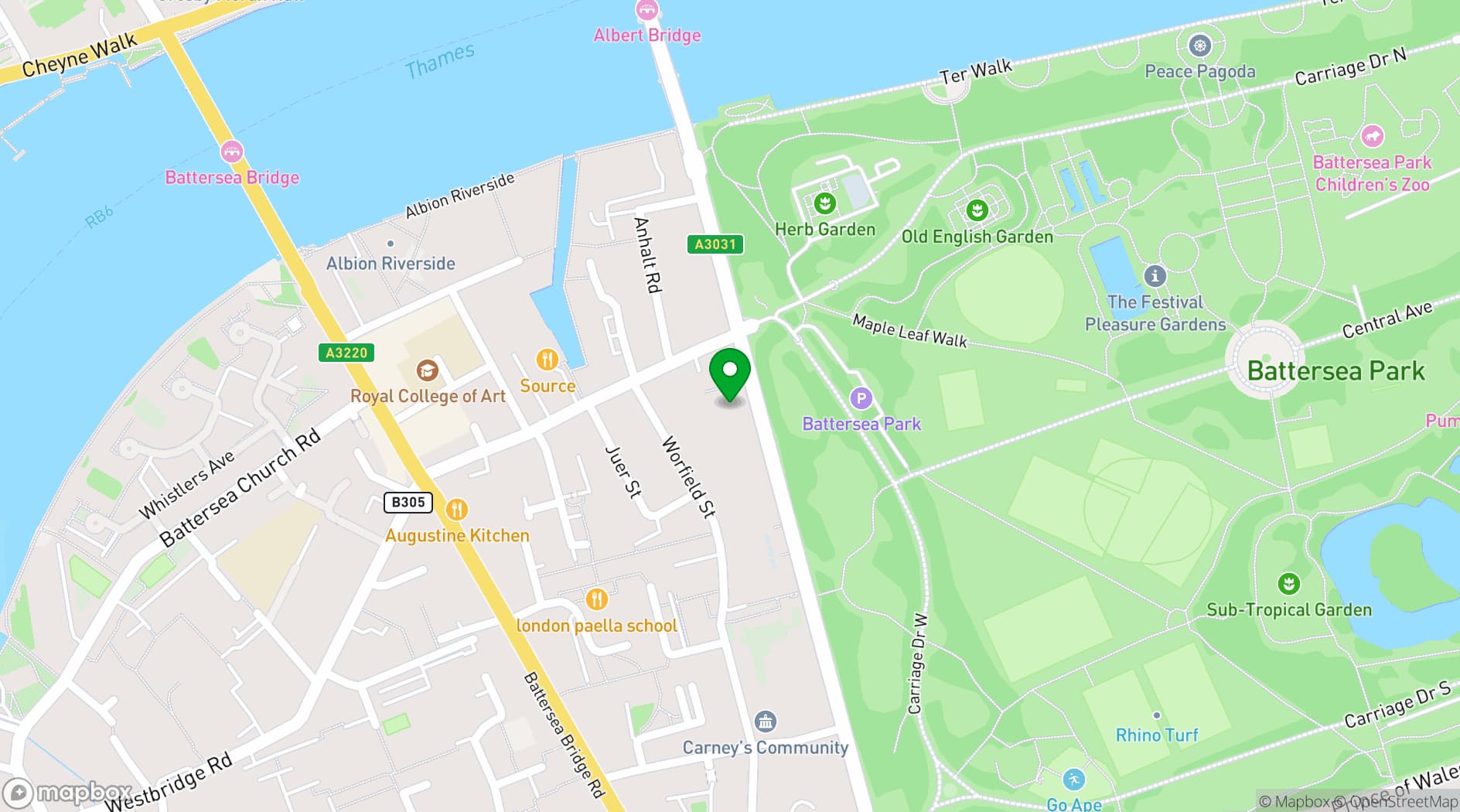 Map showing SHA Villas
