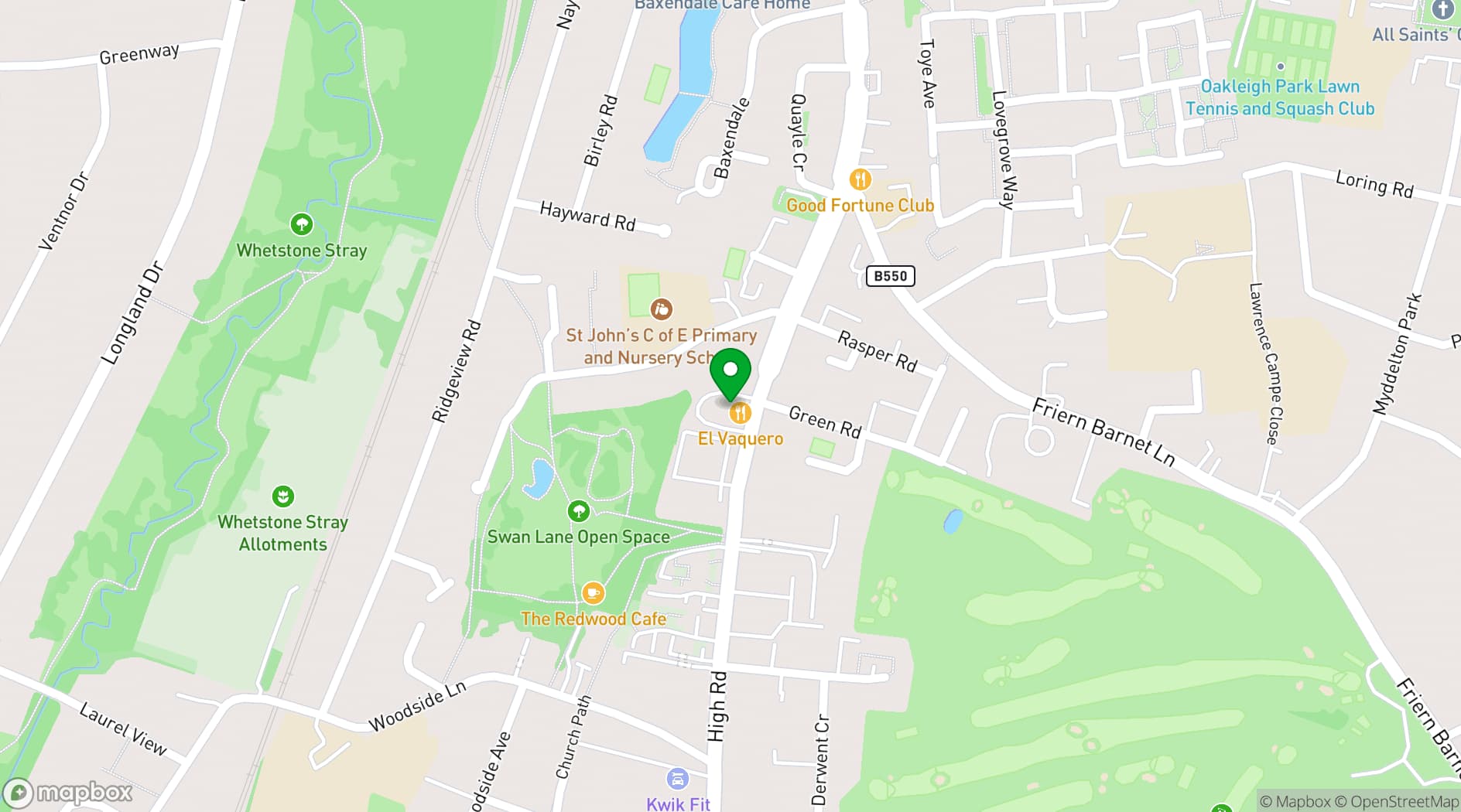 Map showing Twenty at N20