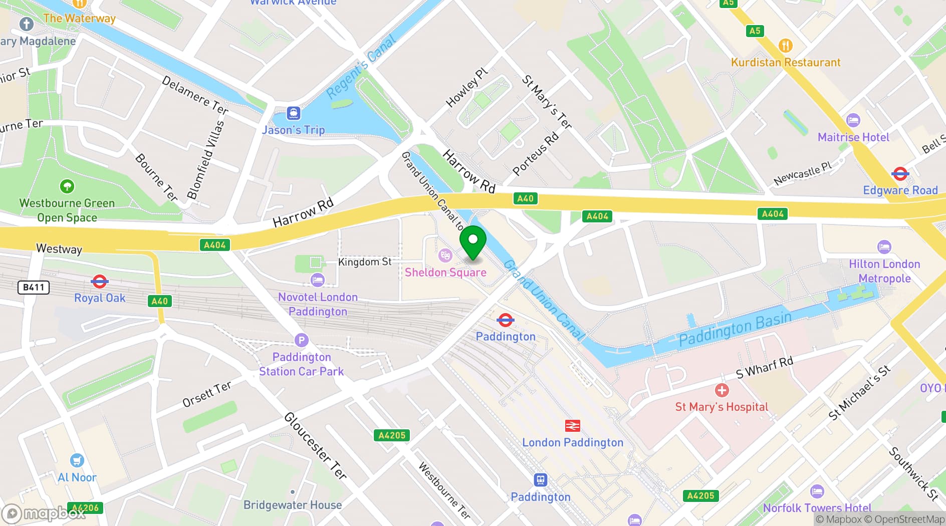 Map showing Smith's Bar & Grill