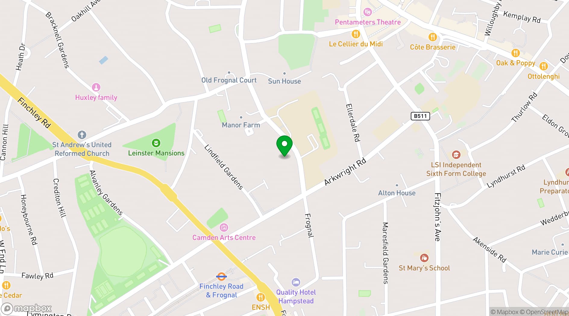 Map showing UCS Venues