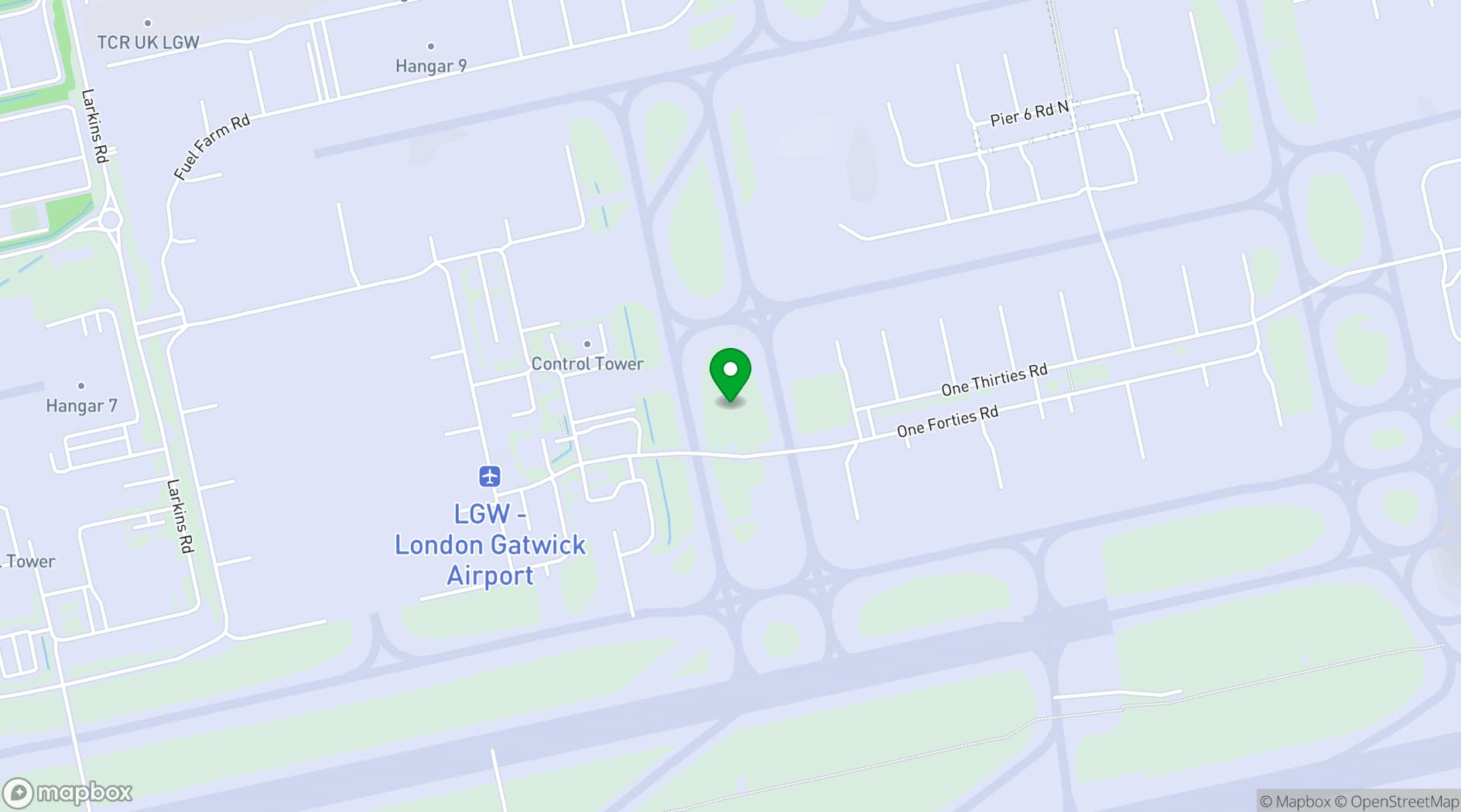 Map showing The Sofitel London Gatwick