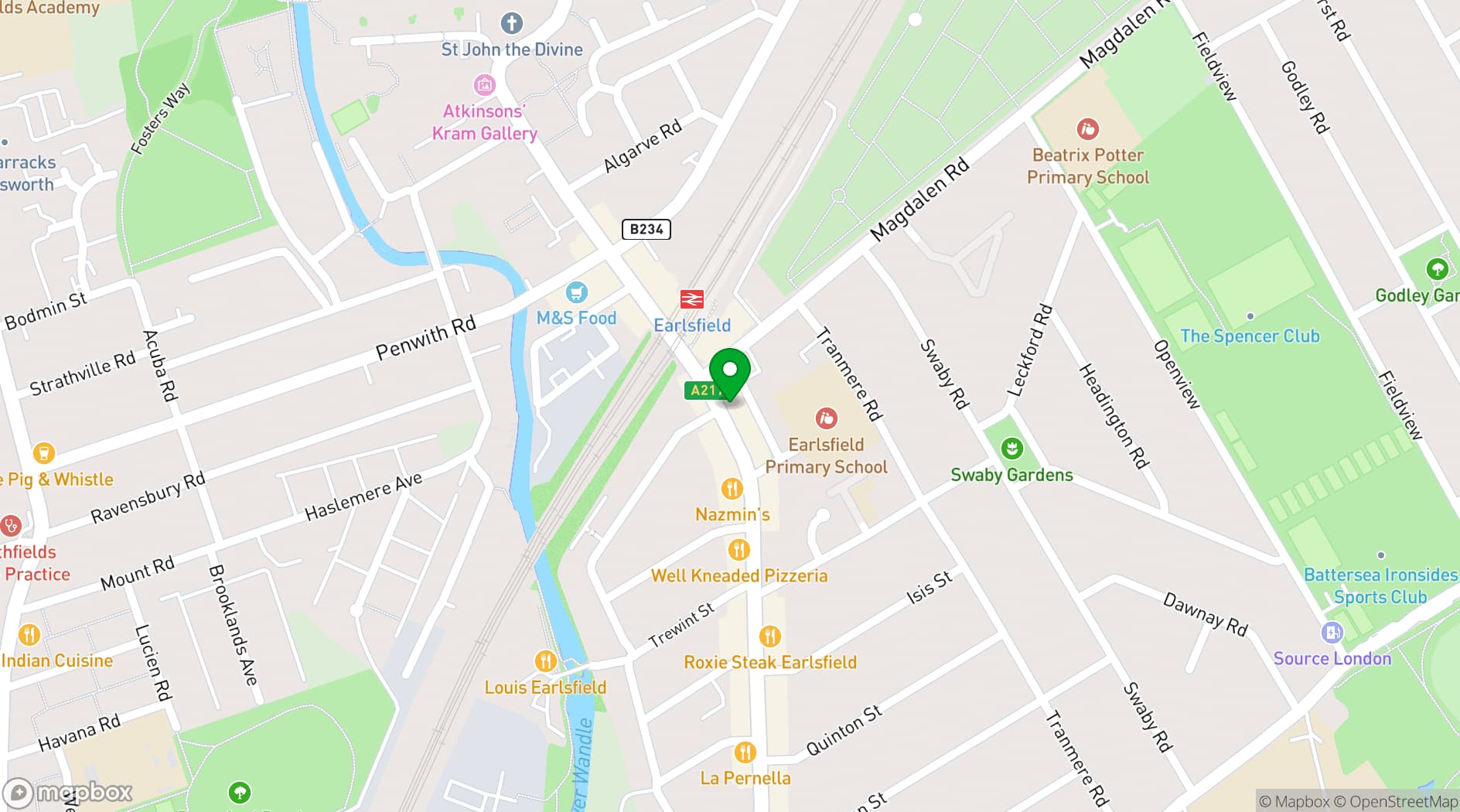Map showing Unfurl Studios