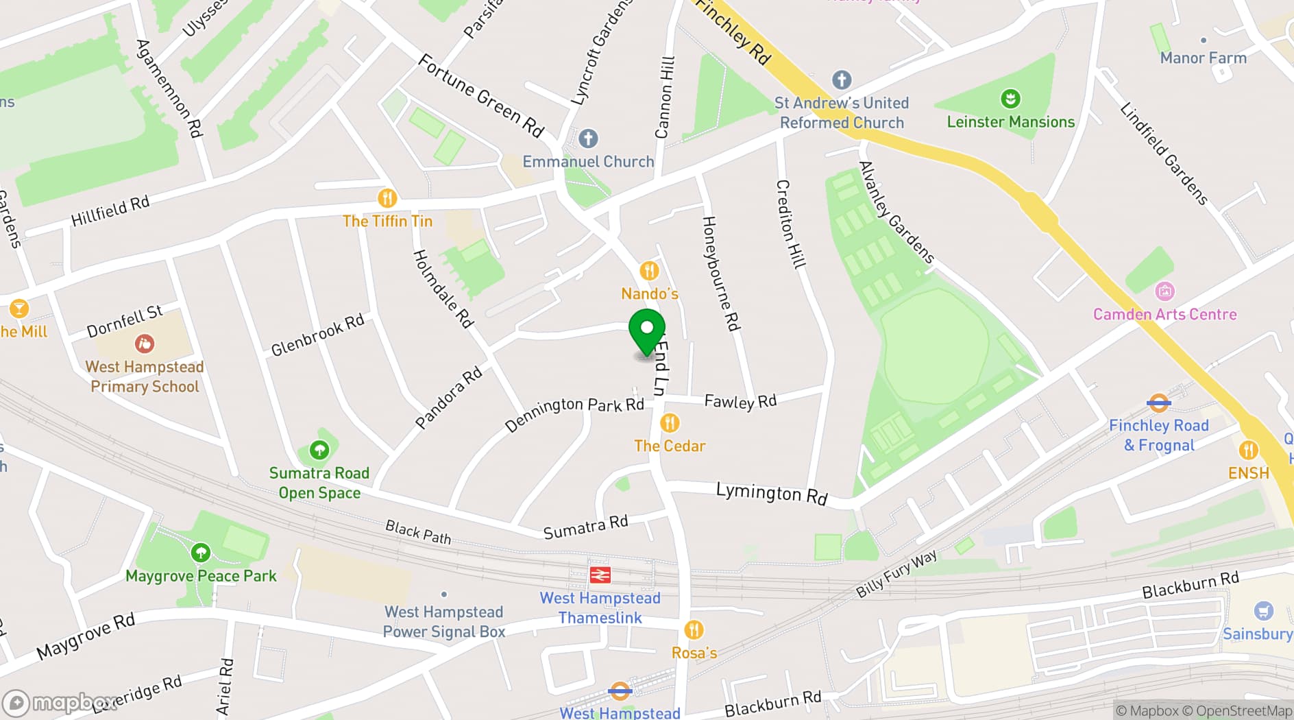 Map showing Salt Lounge