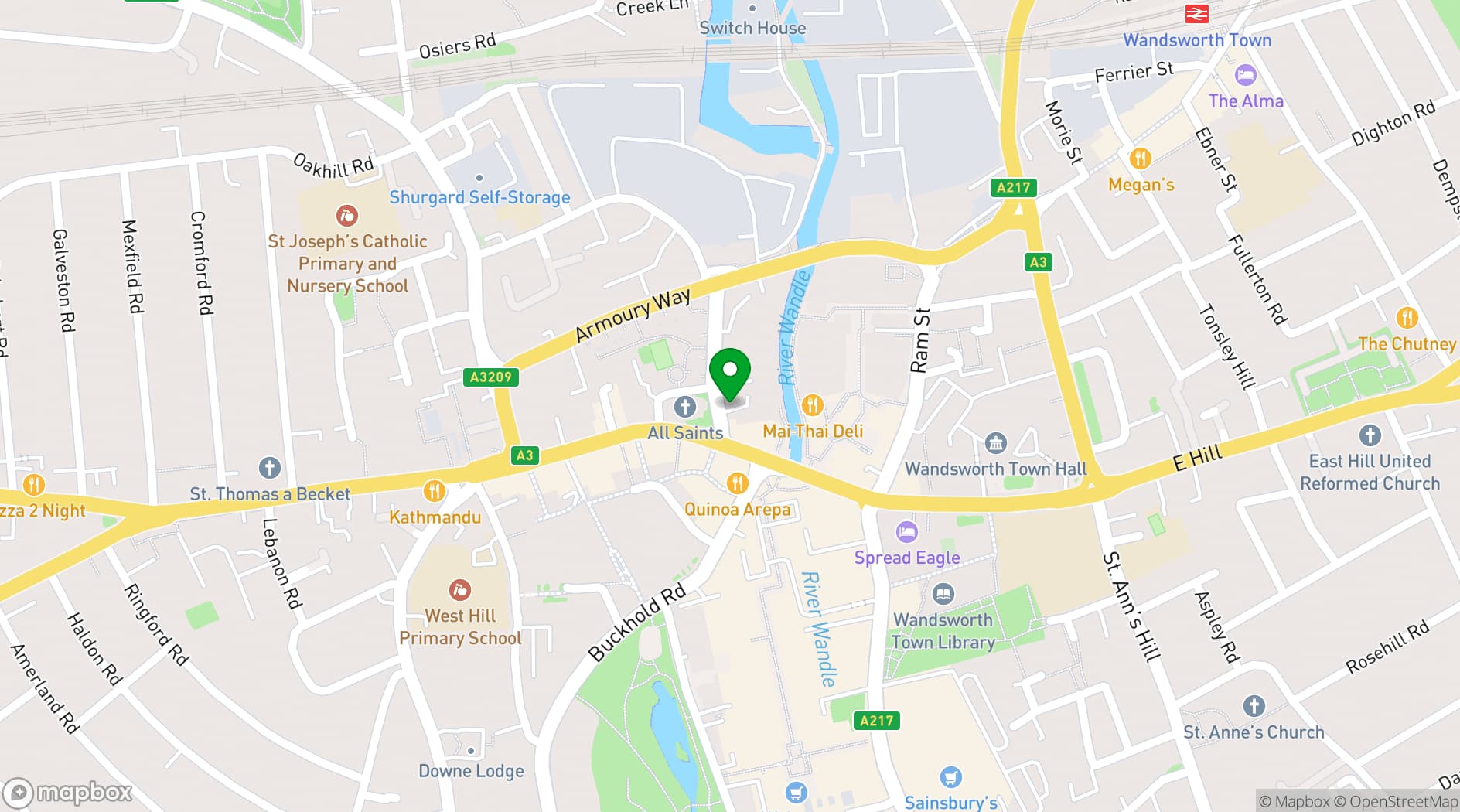 Map showing Creative Studio/Small Office Space with Parking