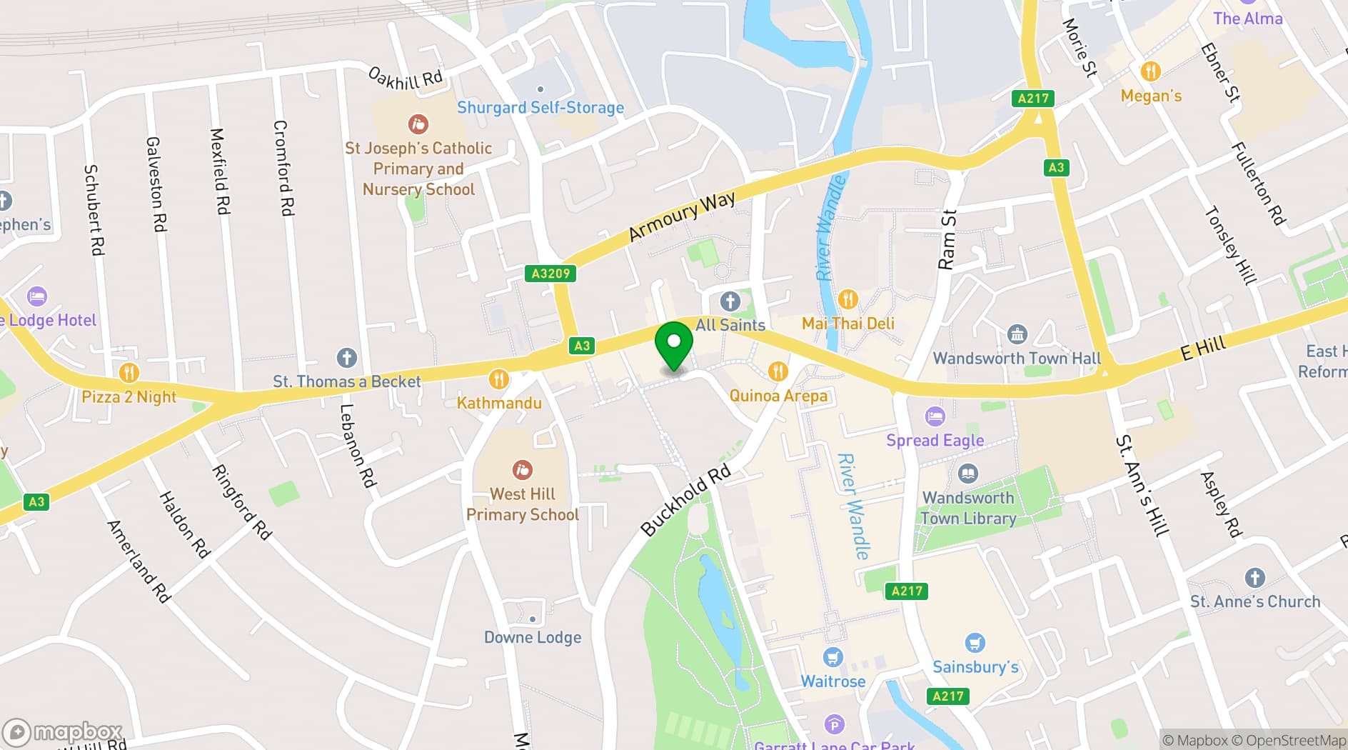 Map showing Lumiere London - The Apartment