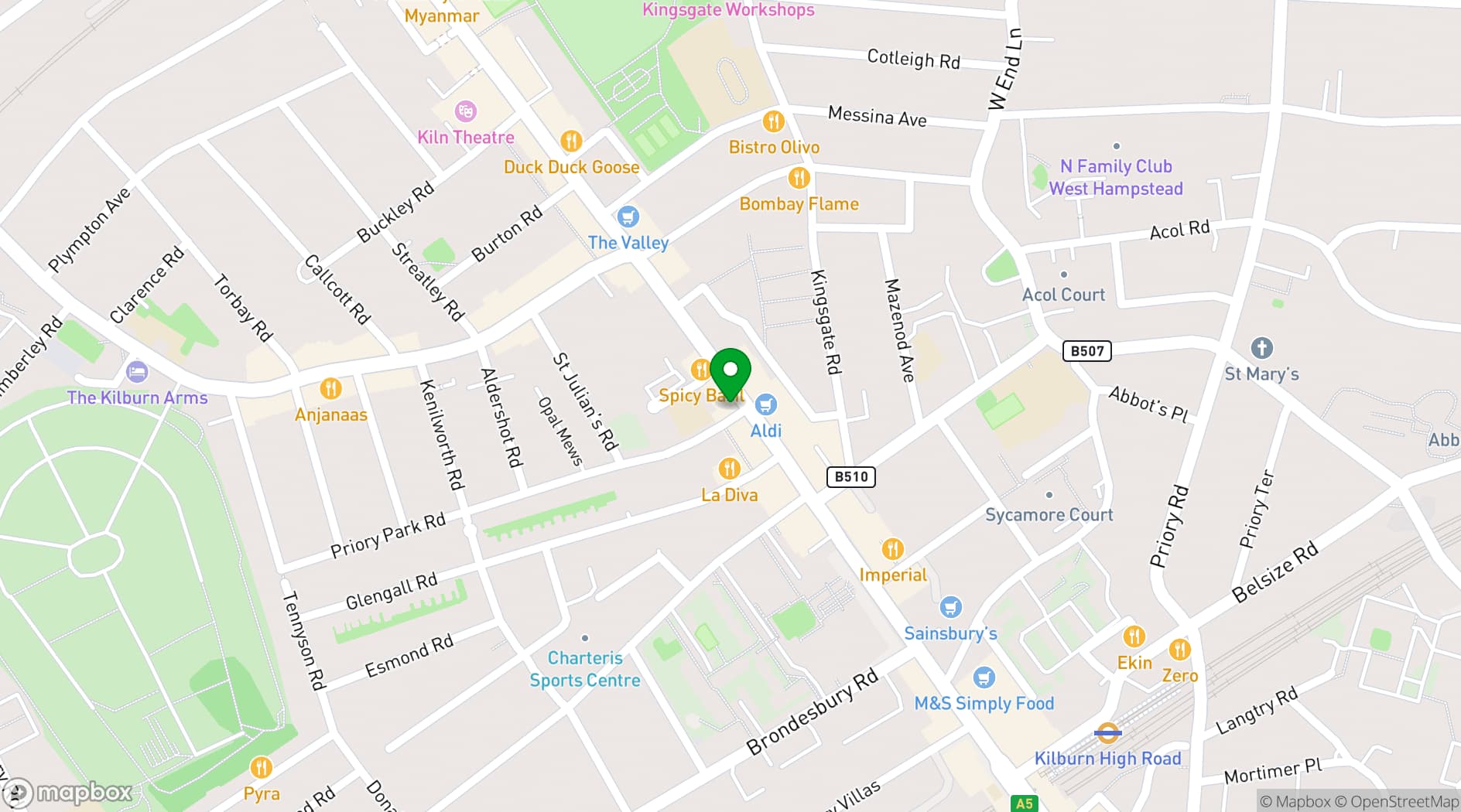 Map showing Baroon Lounge