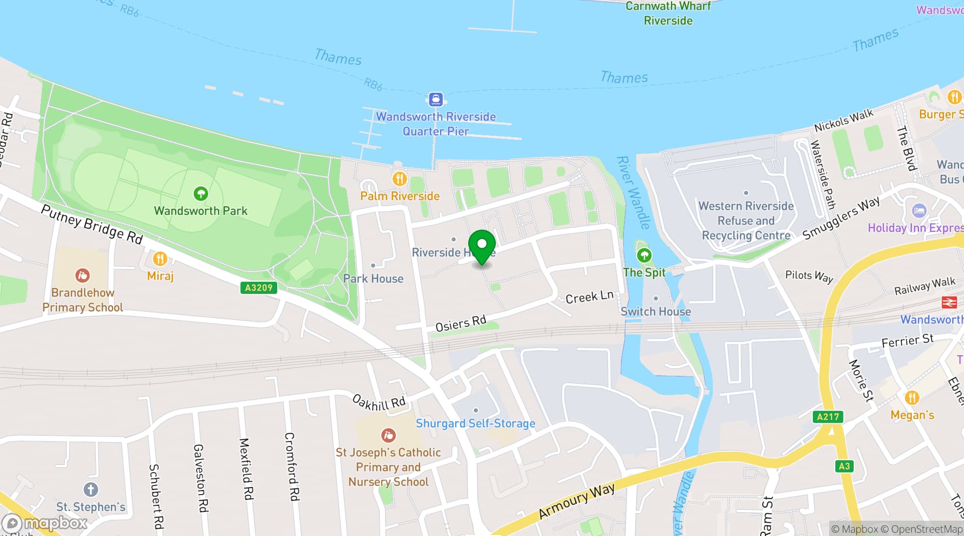 Map showing PMU Academy