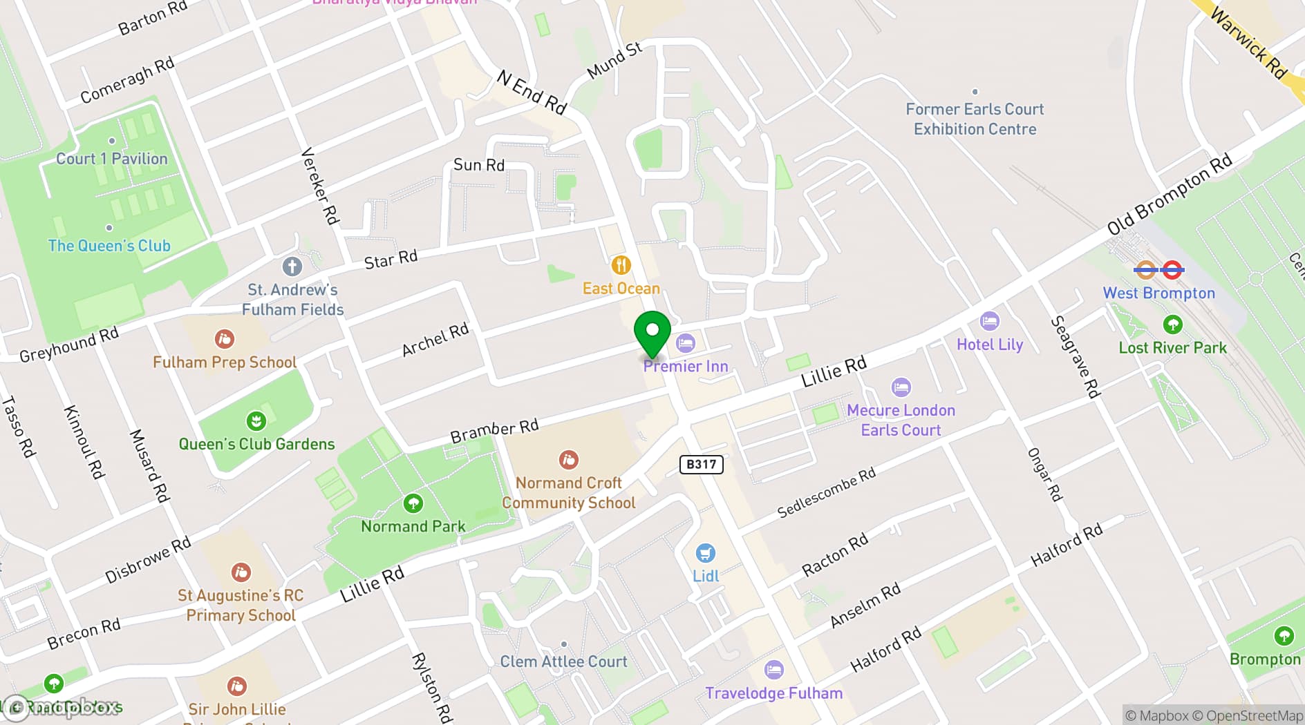 Map showing Arthill Gallery