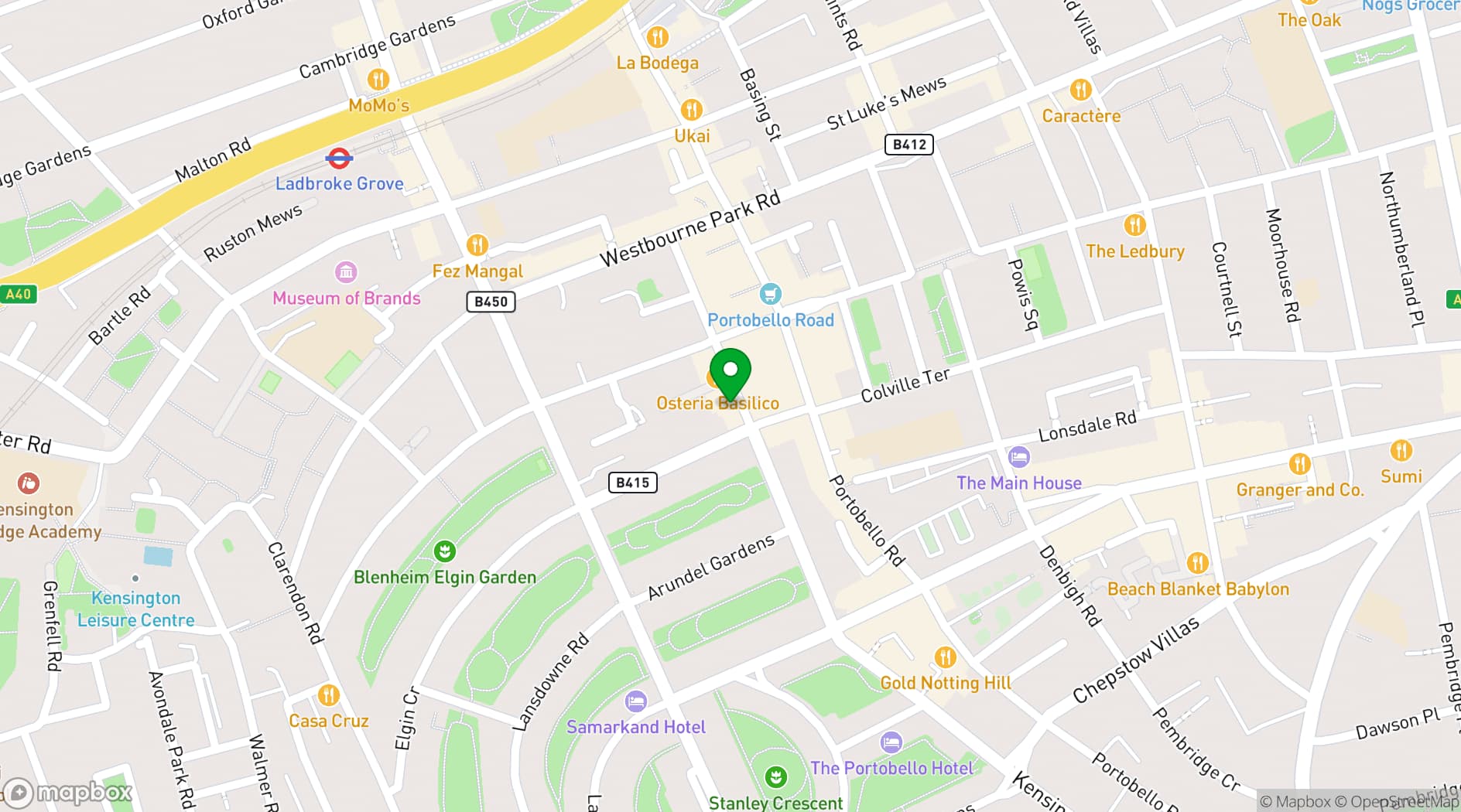 Map showing Lutyens & Rubinstein