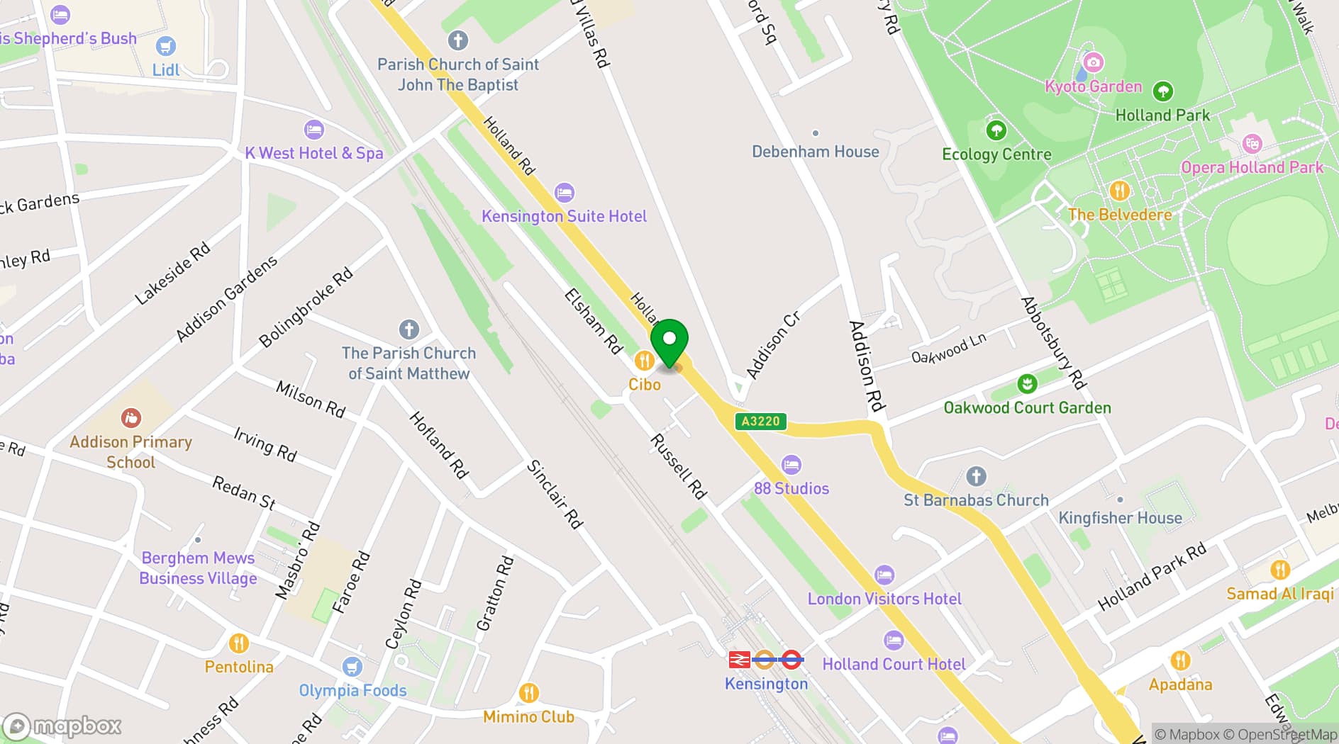 Map showing Ricco London