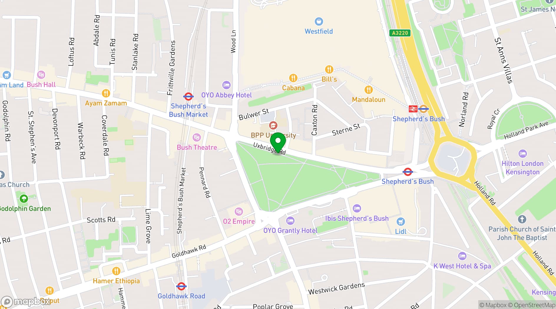 Map showing Contemporary Family House