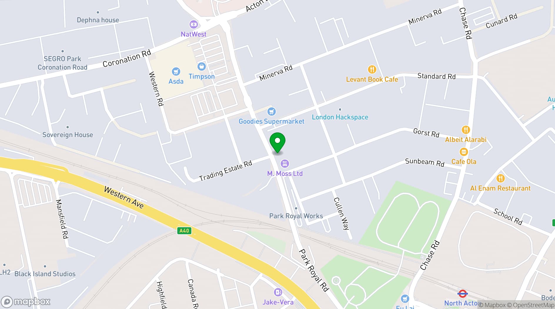 Map showing klatch Studio - Sound Stage