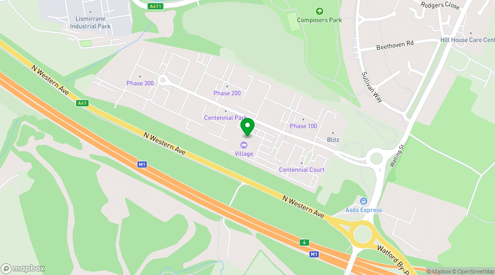Map showing 610 The Avenue