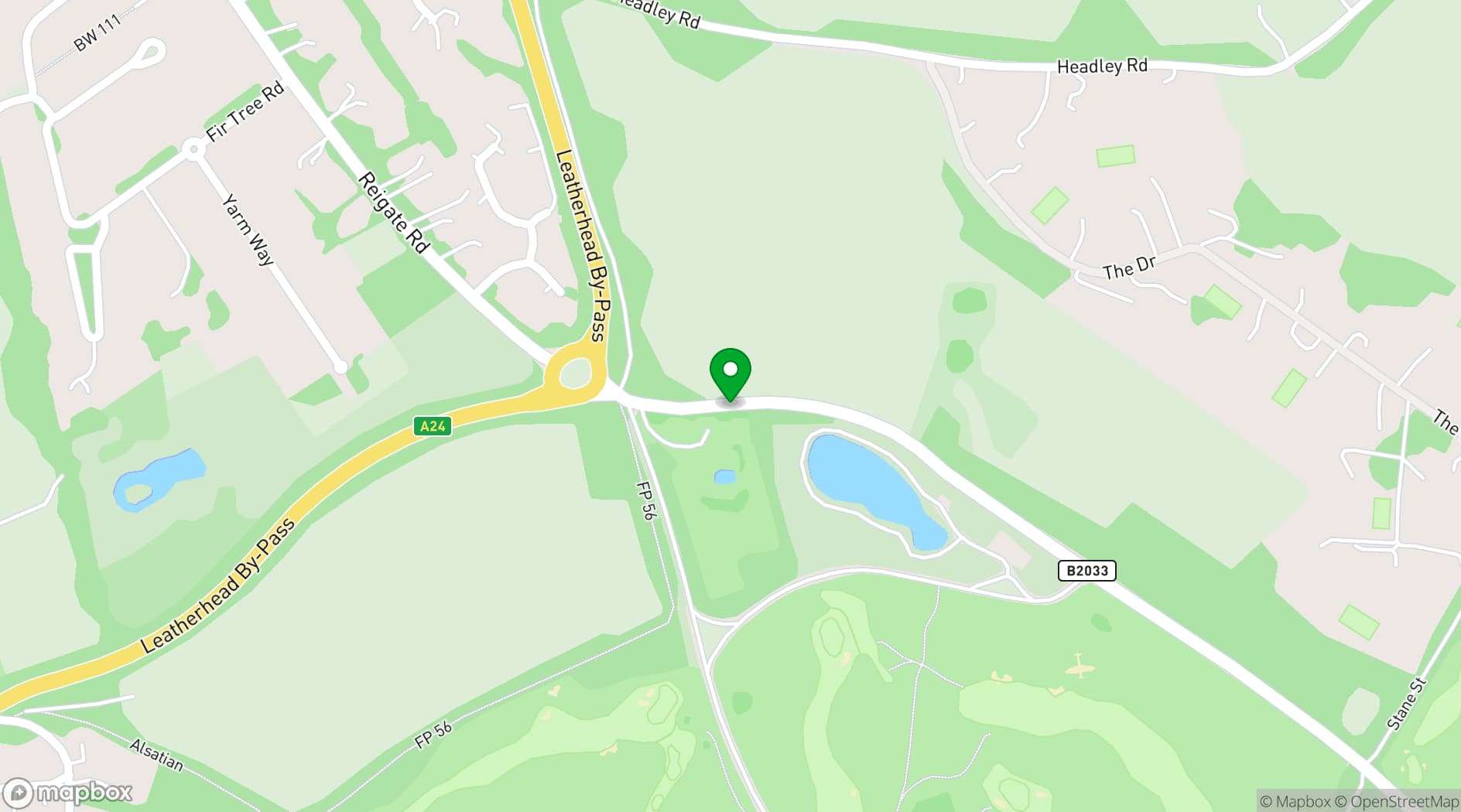 Map showing Beaverbrook