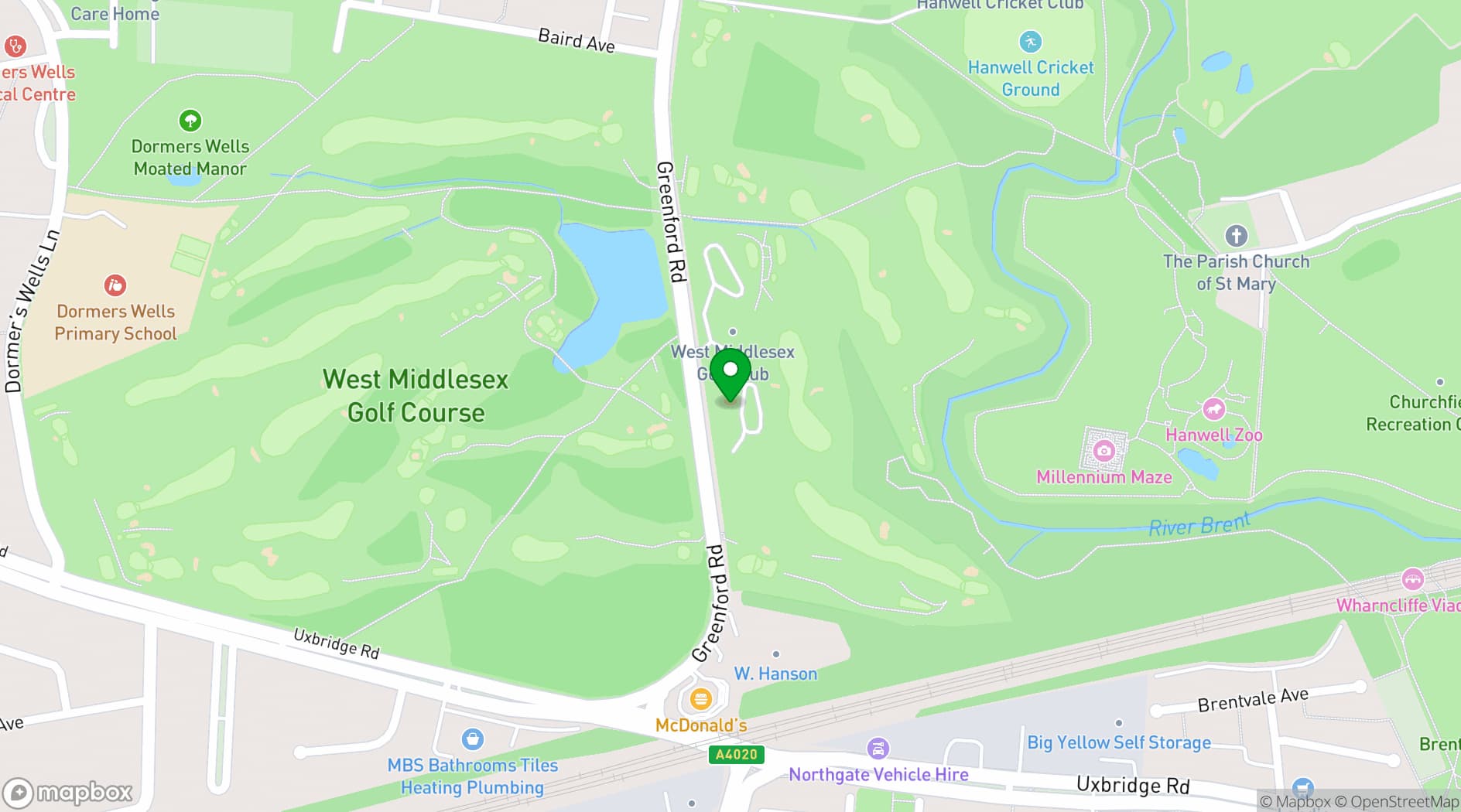 Map showing Fairway Pavilion