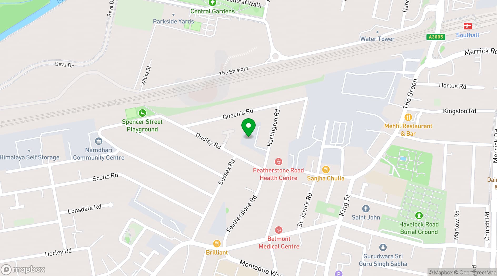 Map showing Universal Film Studios