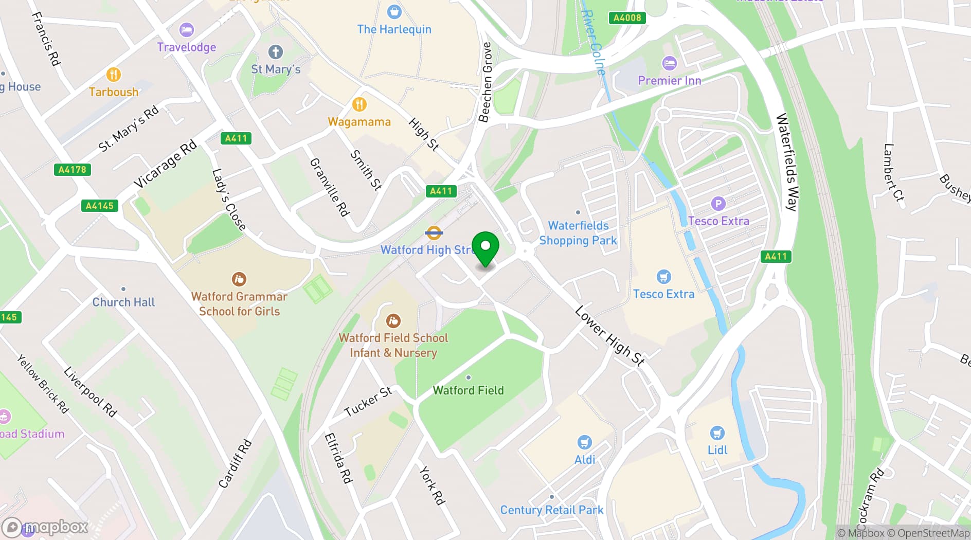 Map showing Wellspring Church Centre