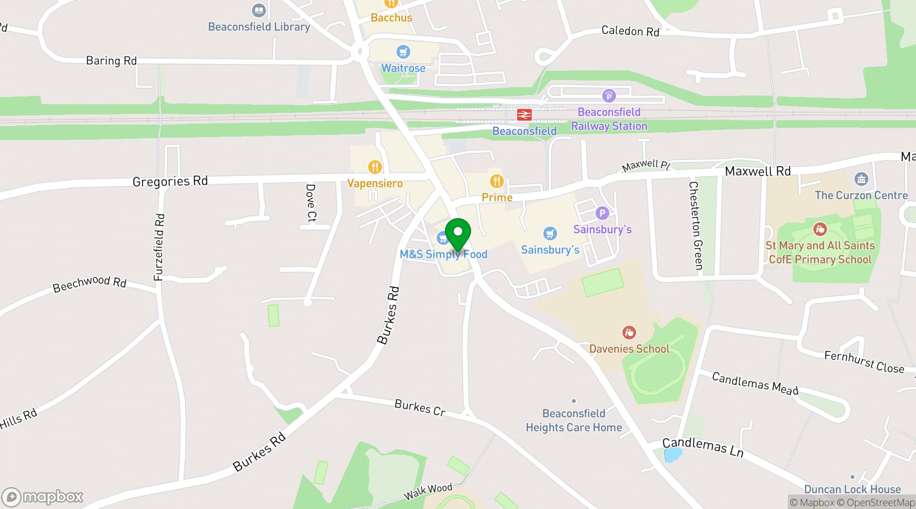 Map showing Clarendon Fine Art Beaconsfield