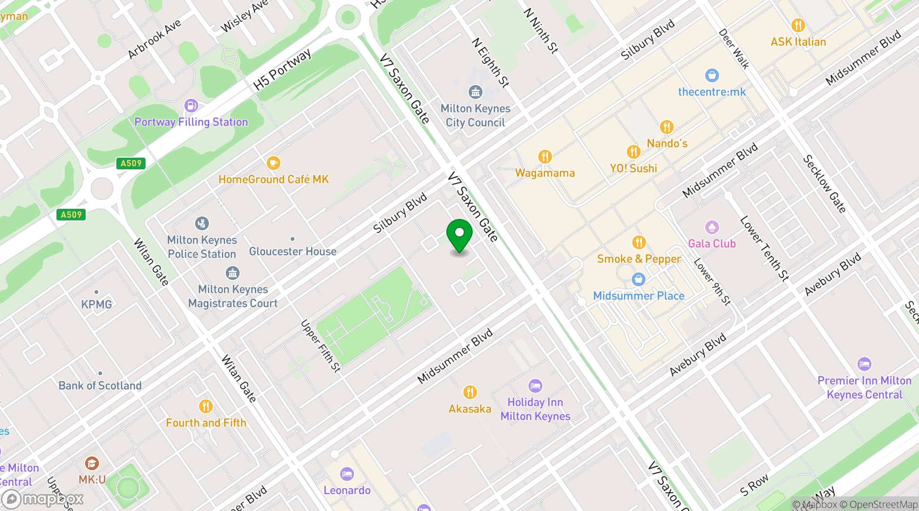 Map showing Cornerstone Event 