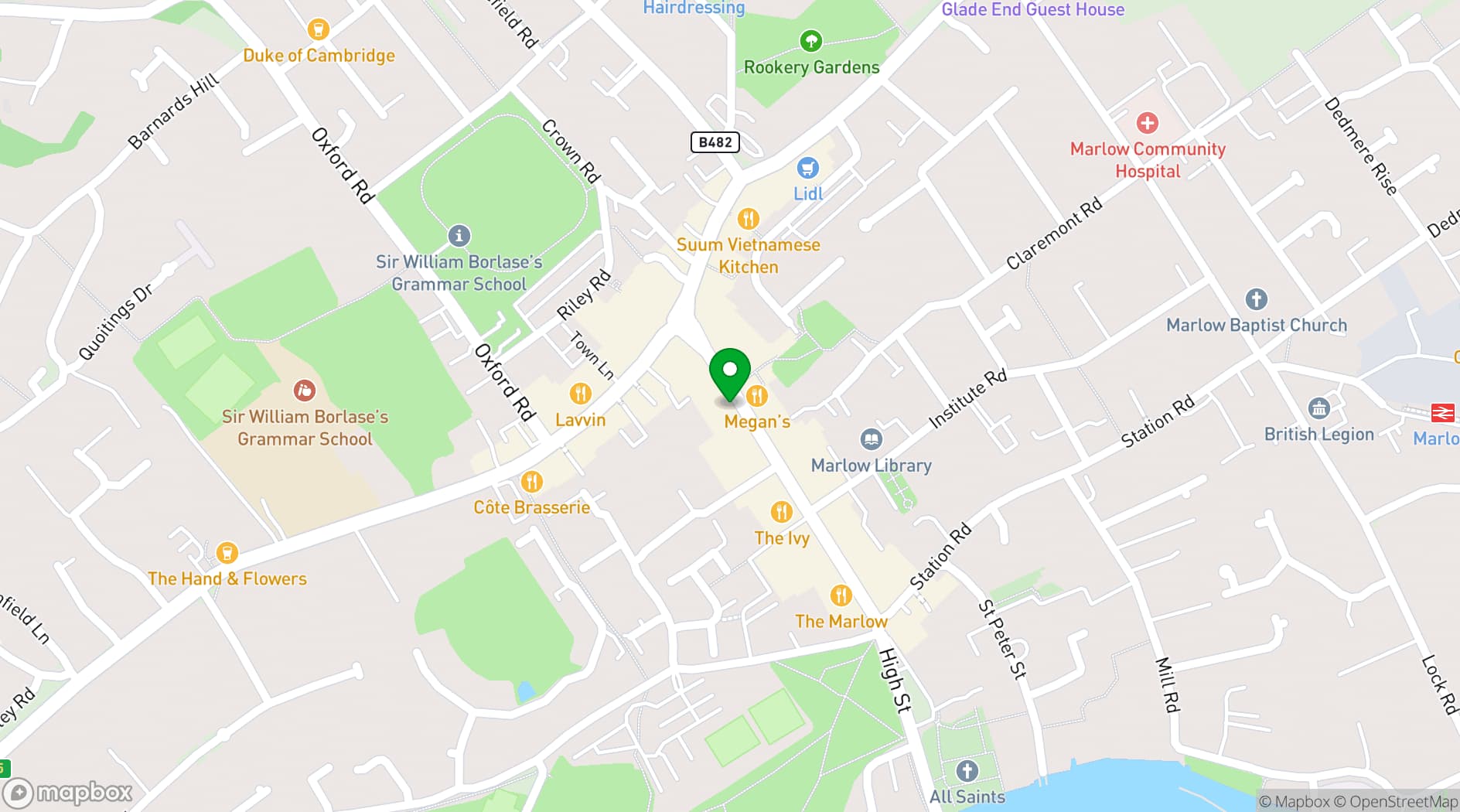 Map showing Clarendon Fine Art Marlow