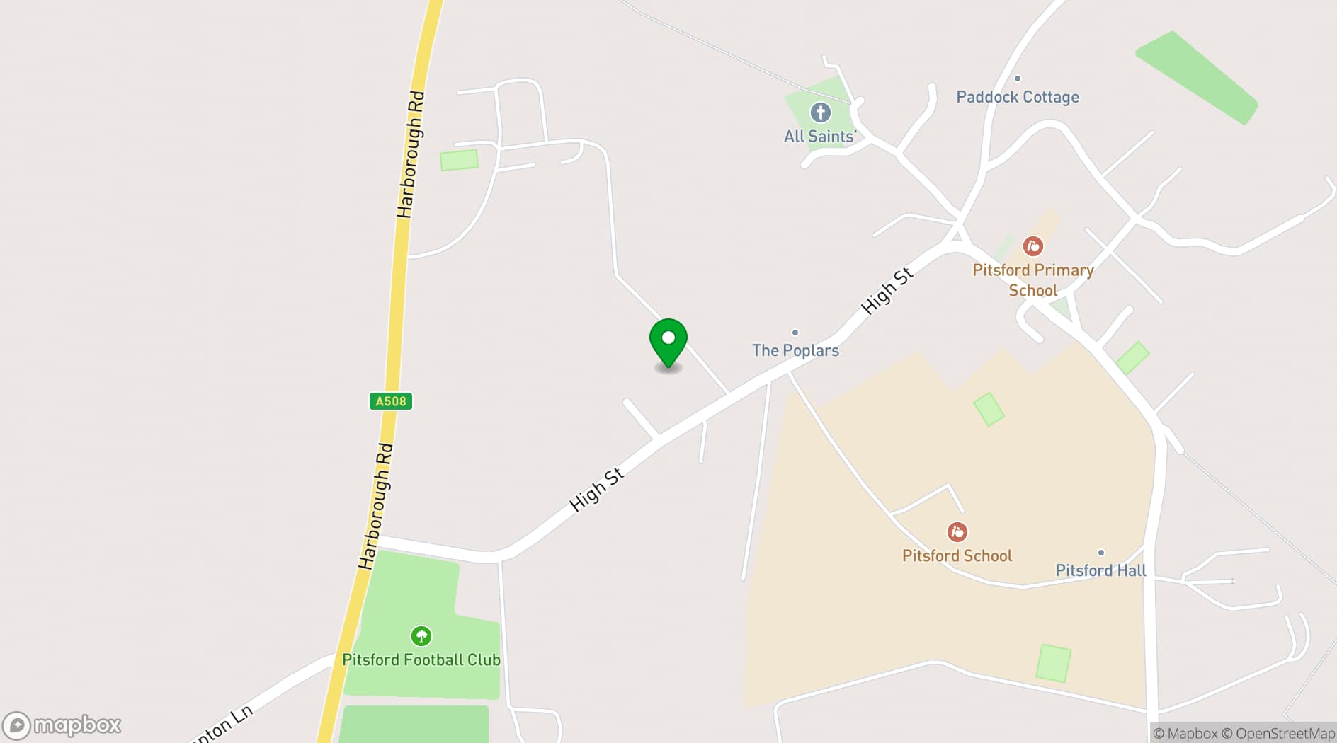 Map showing Moulton Grange Country Estate