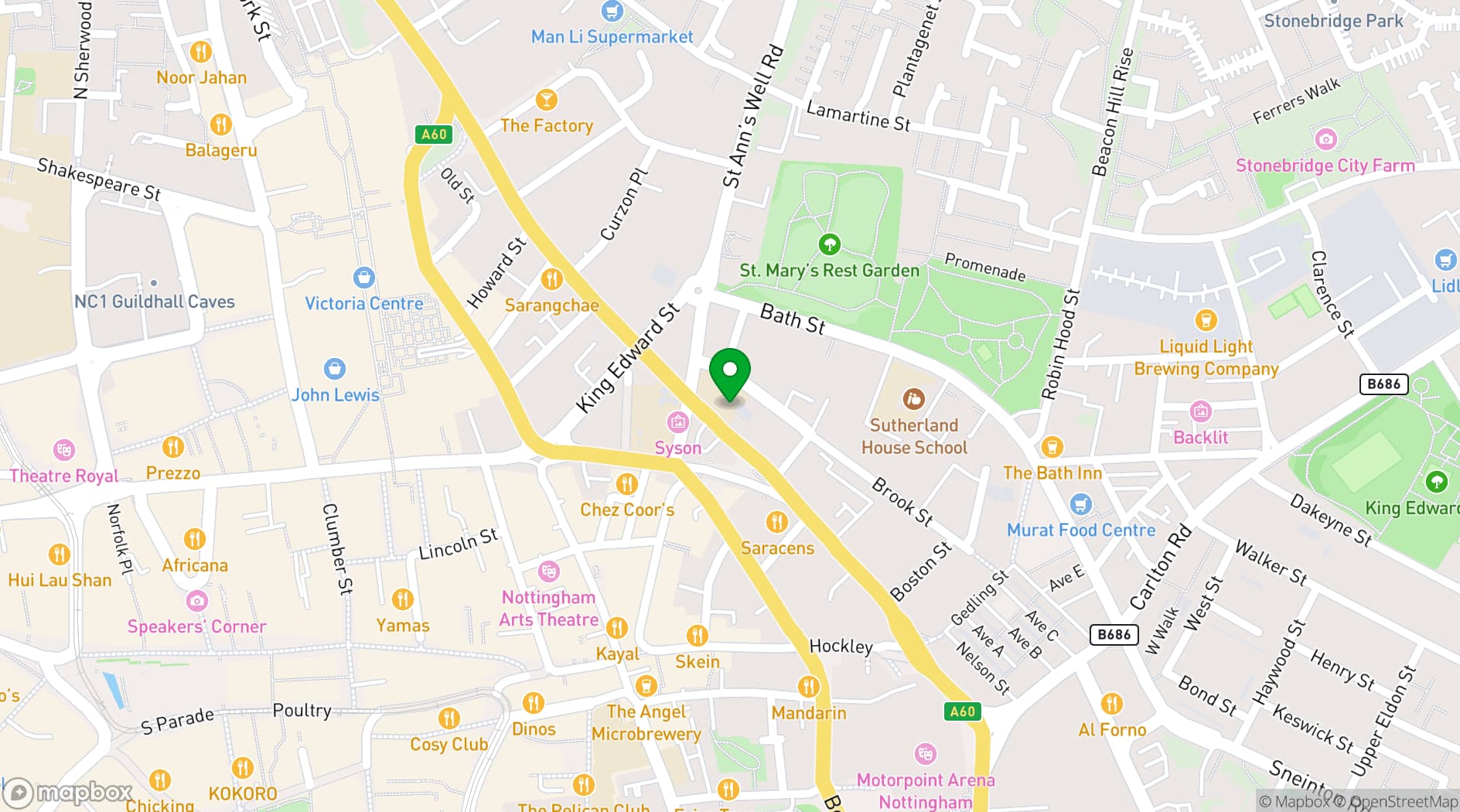 Map showing Metronome