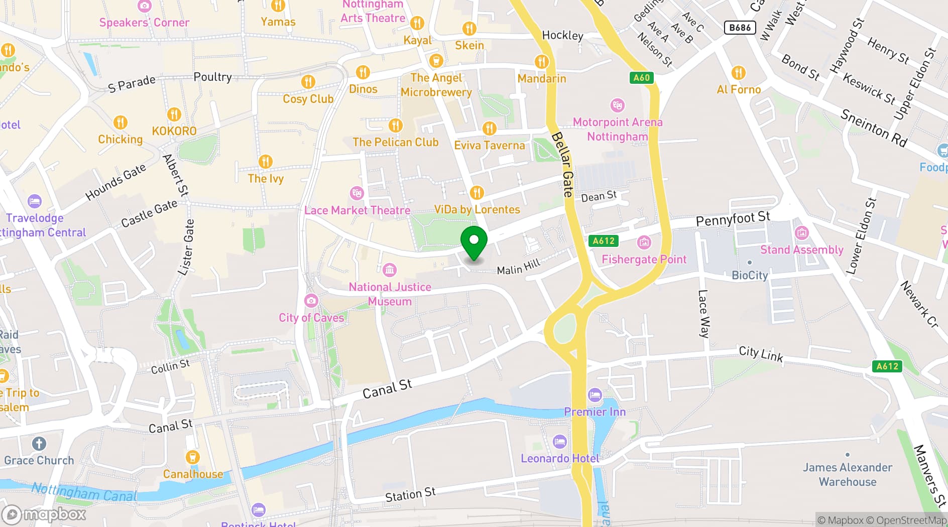 Map showing Works Social