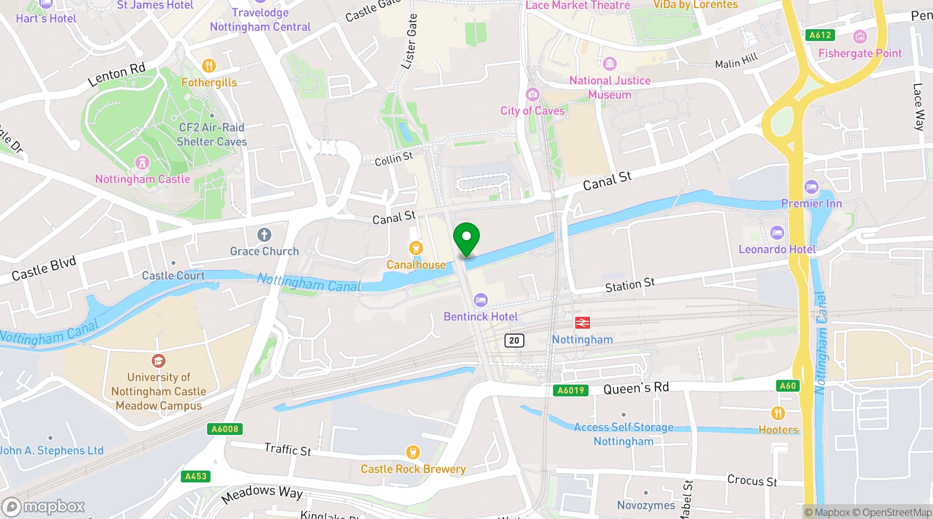 Map showing Cured