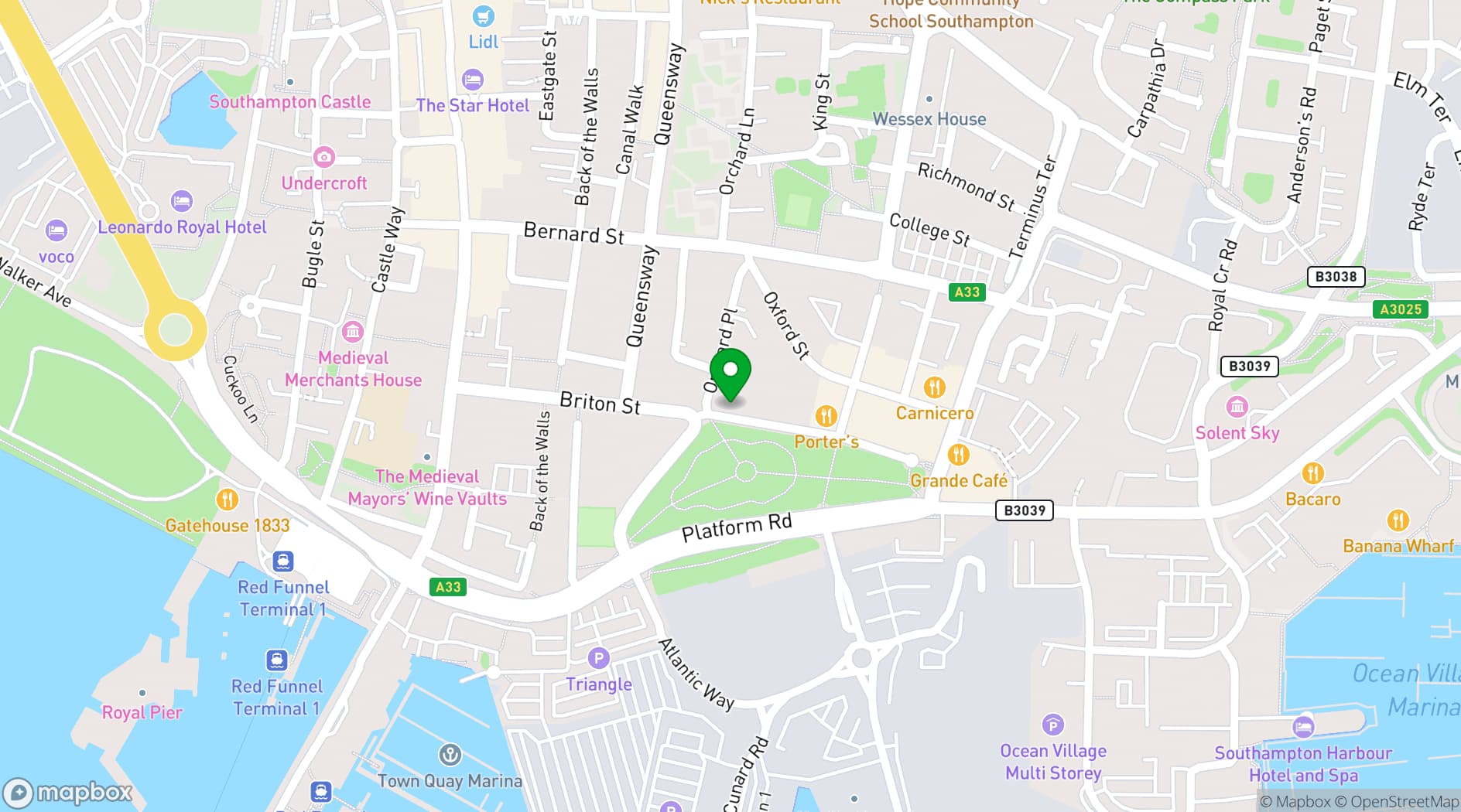 Map showing Living Room