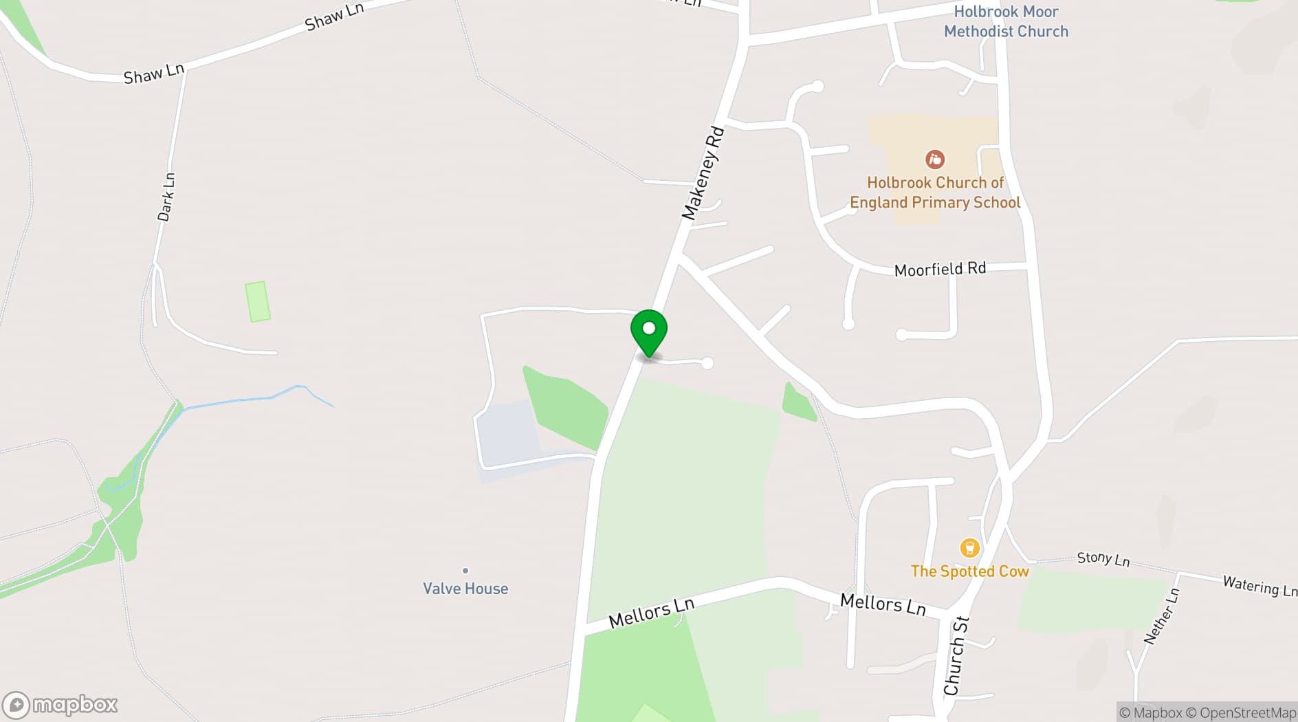 Map showing Peak Manor