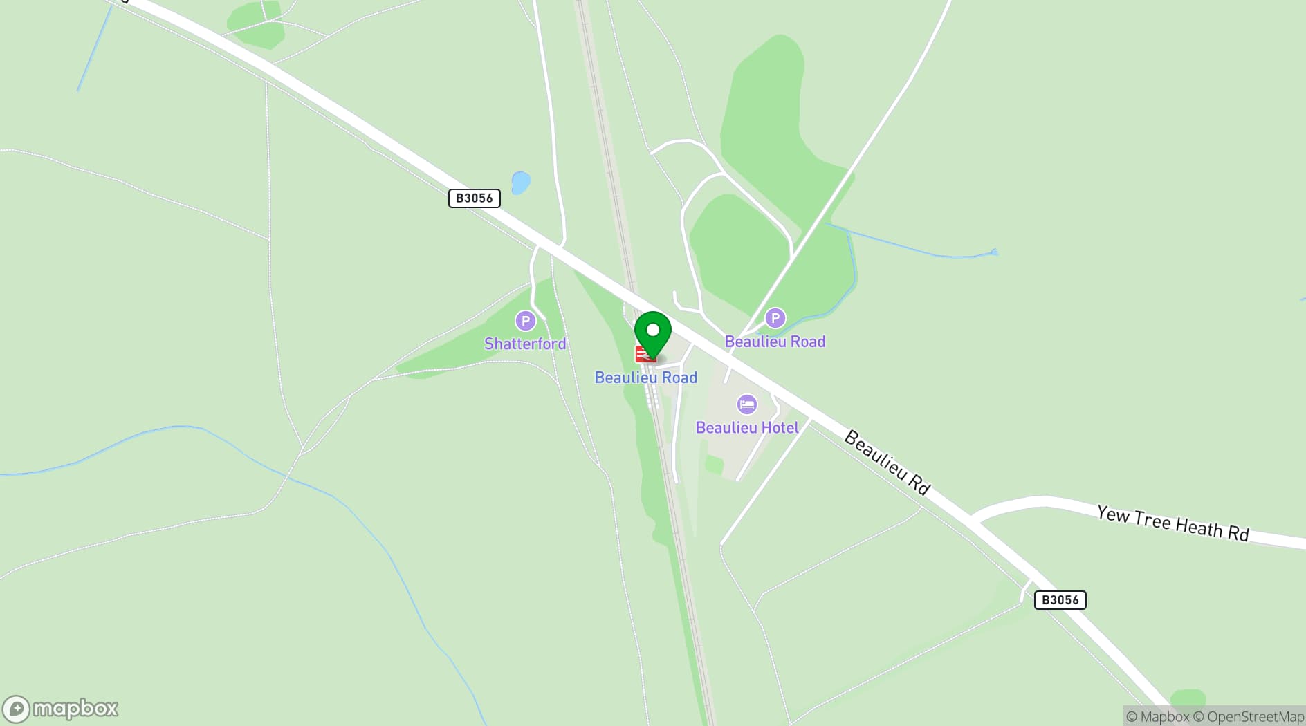 Map showing Beaulieu Inn