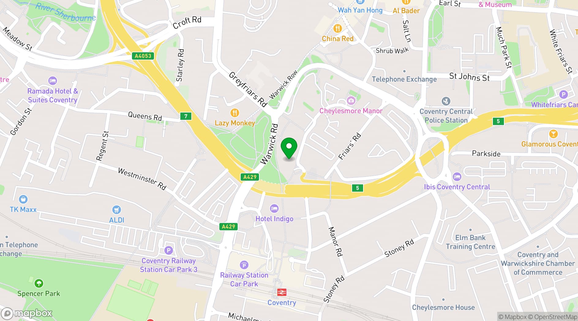 Map showing FigFlex Offices