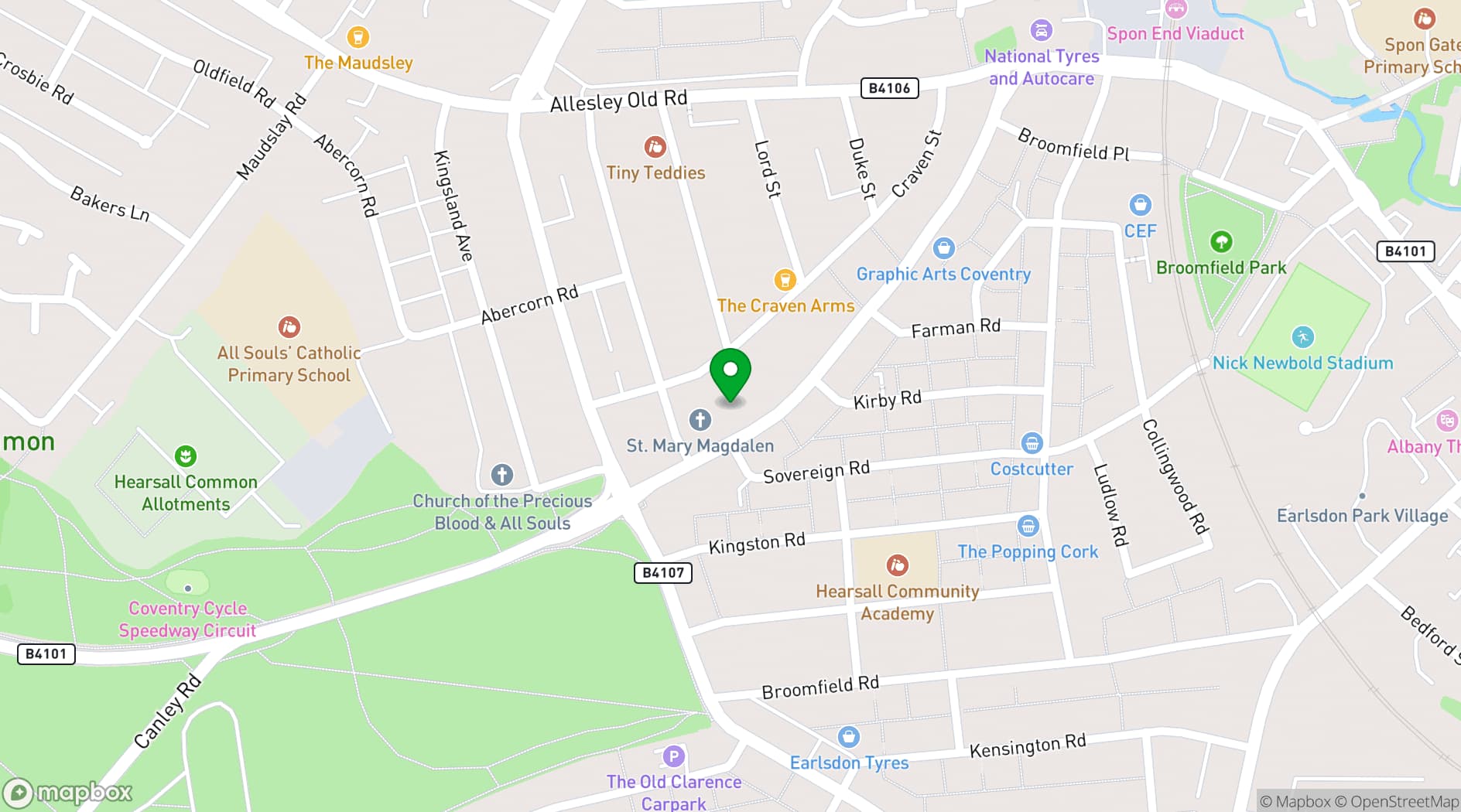 Map showing Kamera Studios