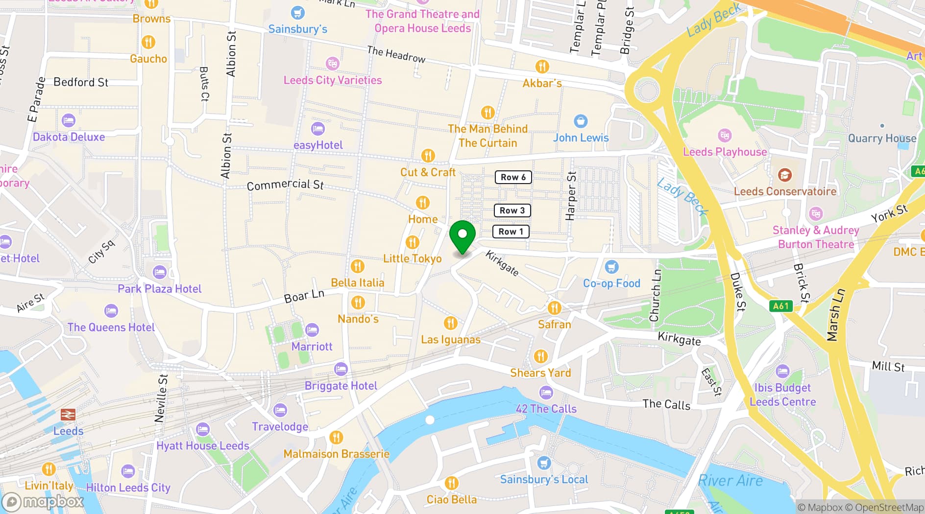 Map showing Behind Closed Doors