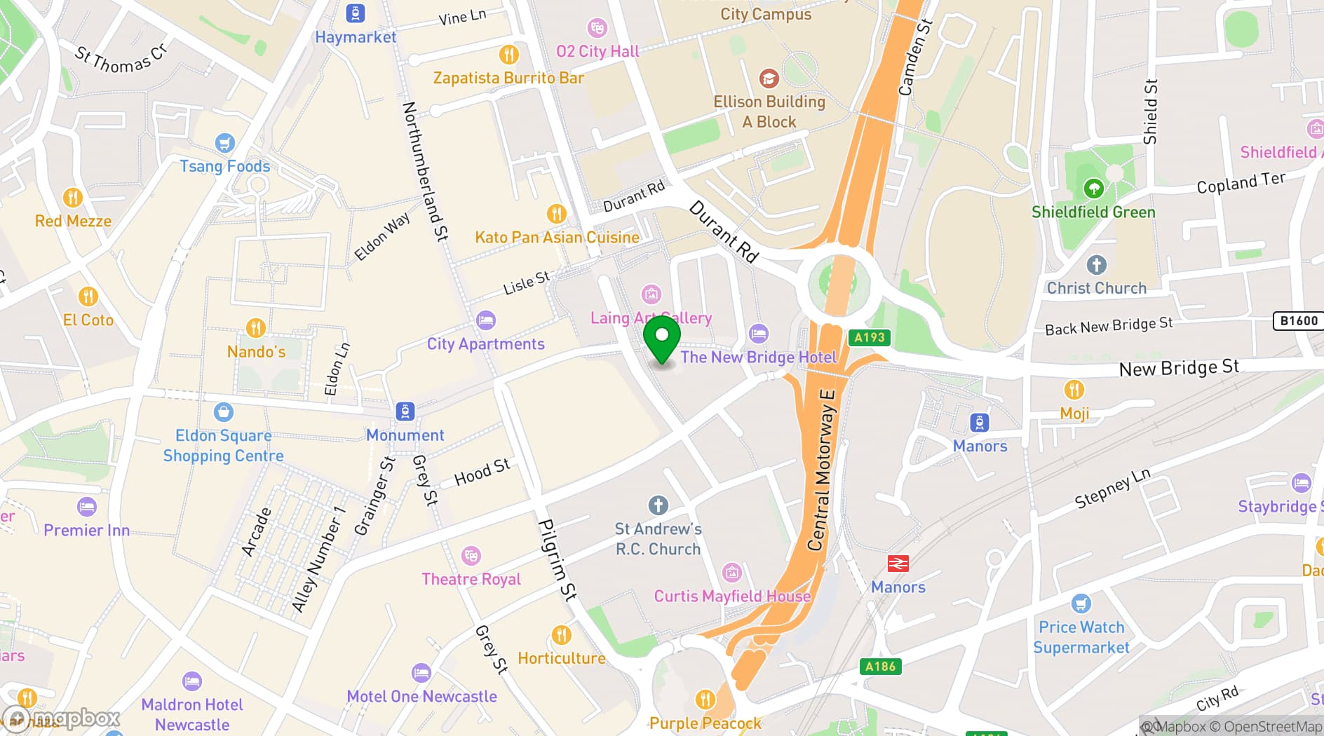 Map showing Wizu Workspace - Portland House