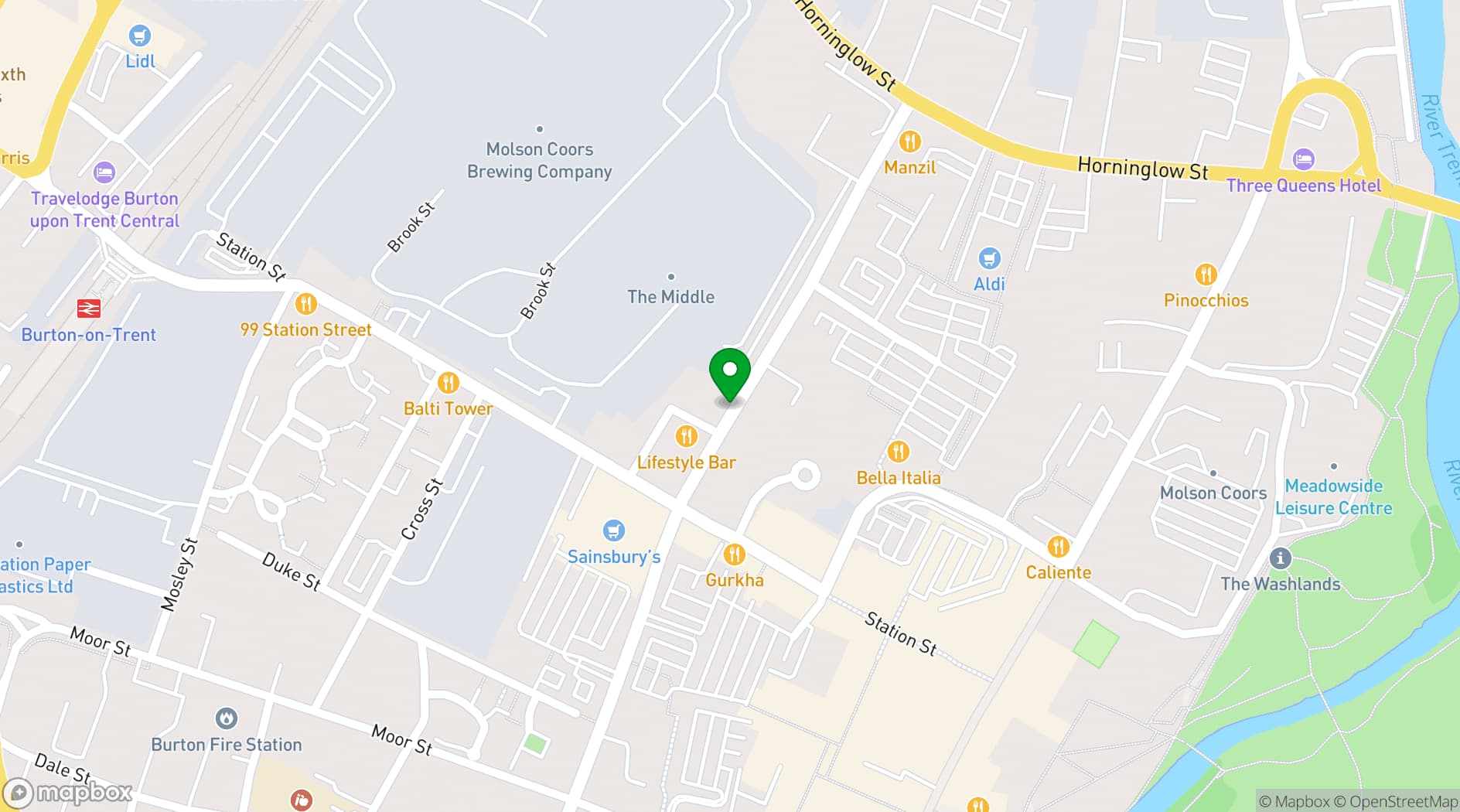 Map showing Burton Ritz