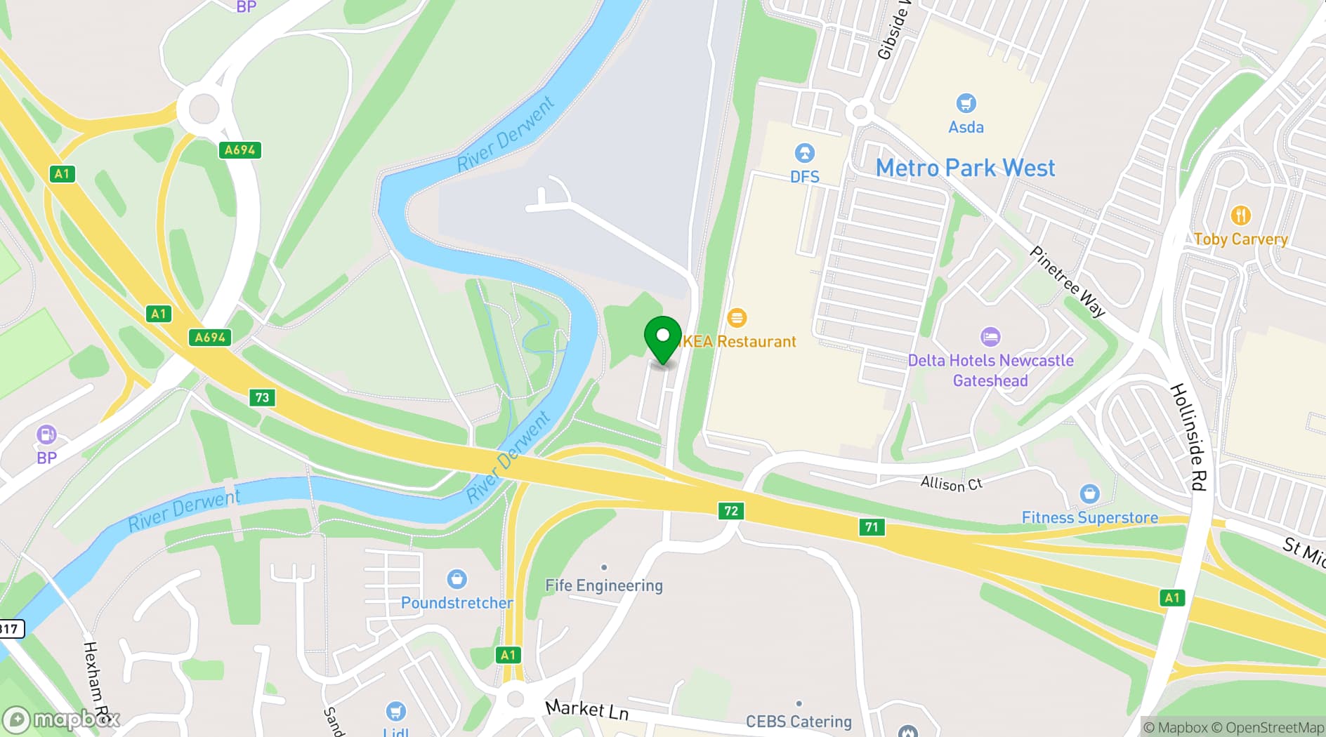 Map showing Metropolitan House Business Centre