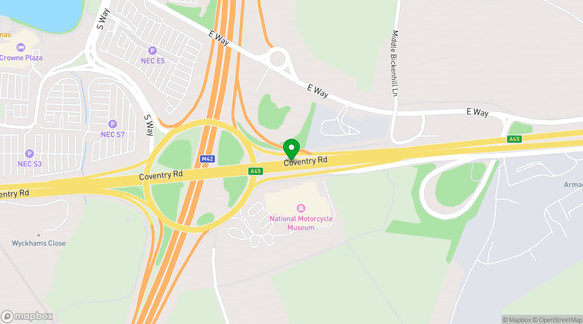 Map showing National Conference Centre