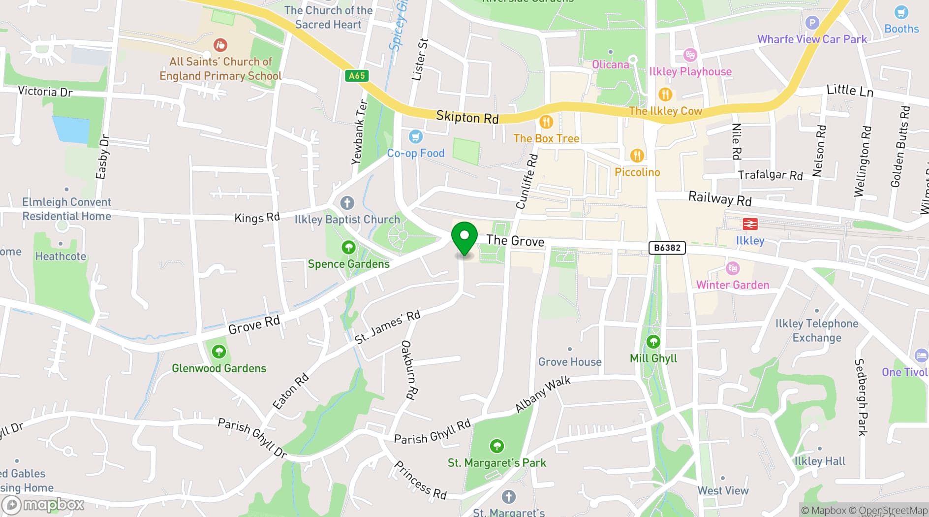 Map showing Thirty Nine