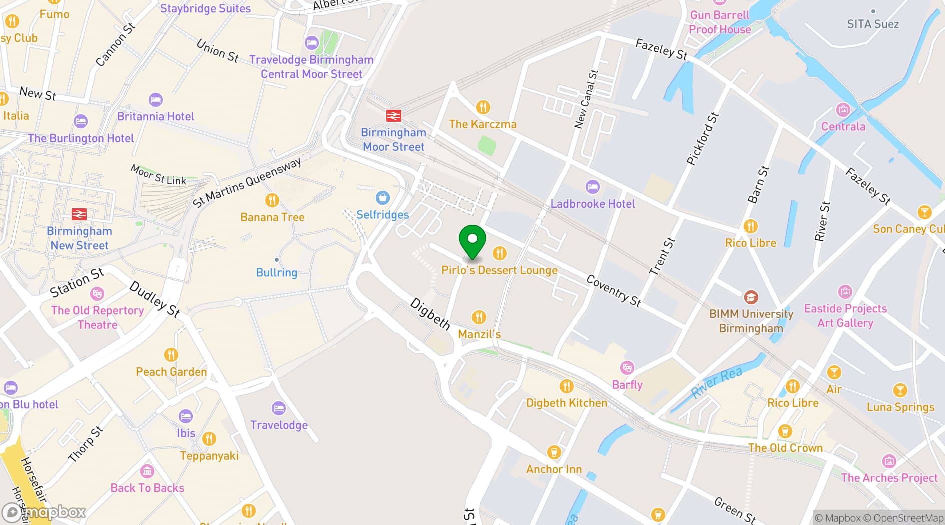 Map showing Art Quarter