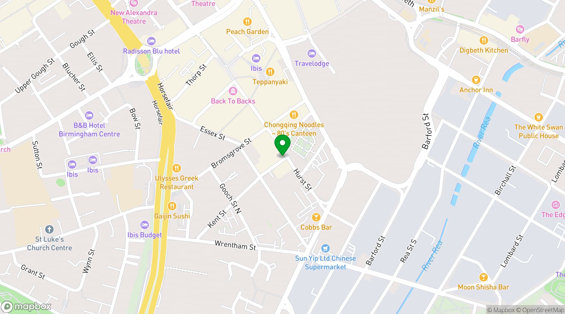 Map showing WashWorx