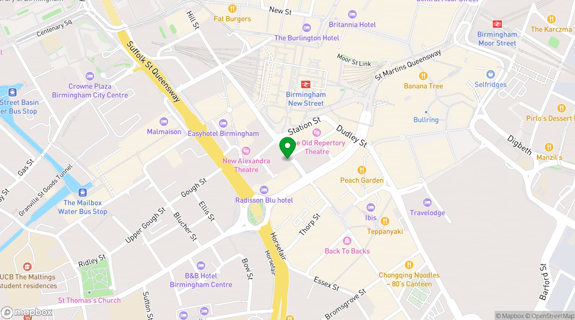 Map showing BCEC