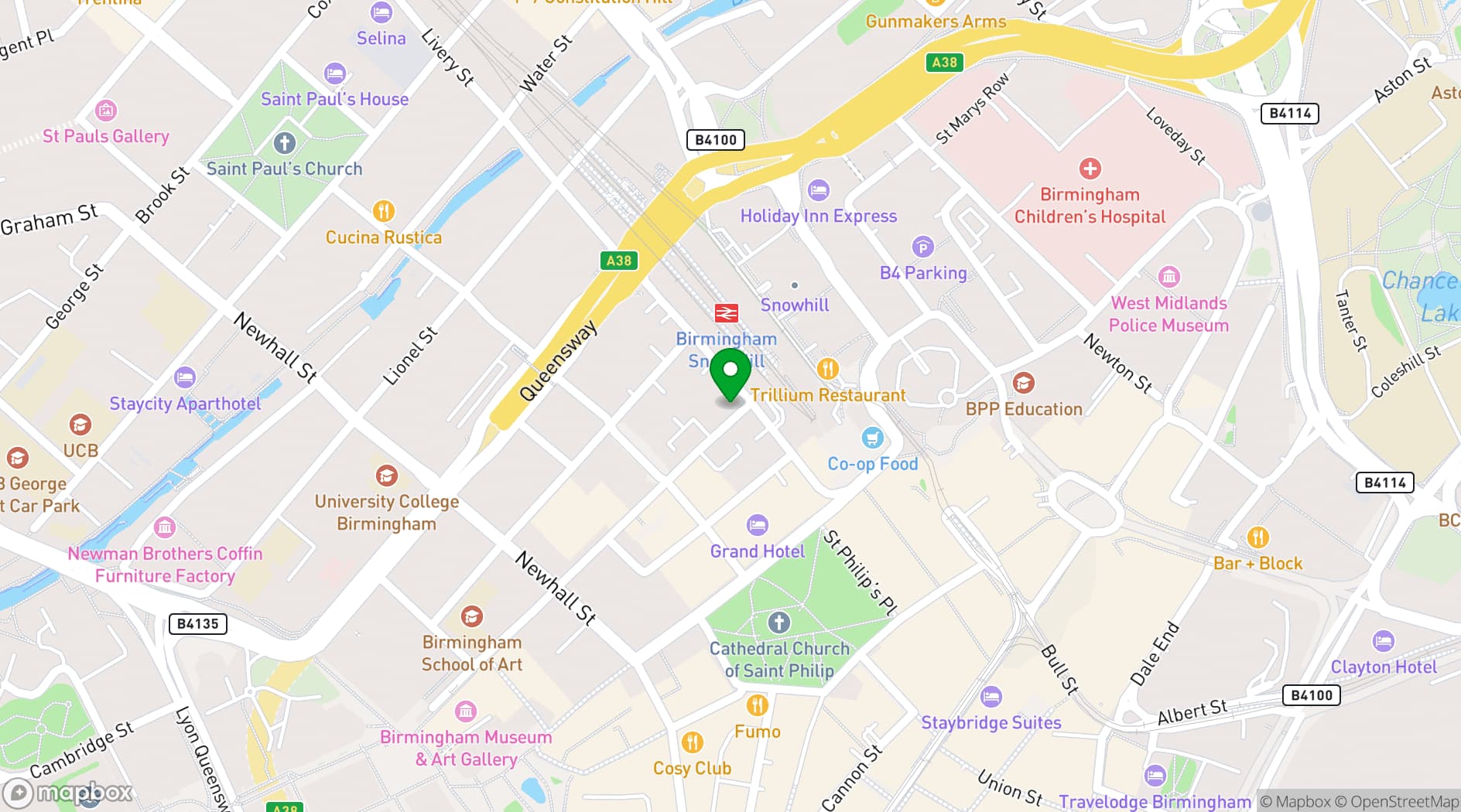 Map showing The Old Contemptibles