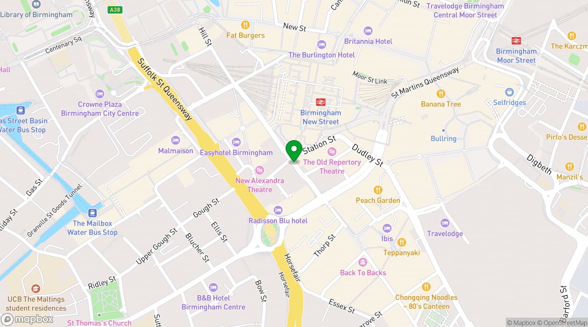 Map showing The Electric