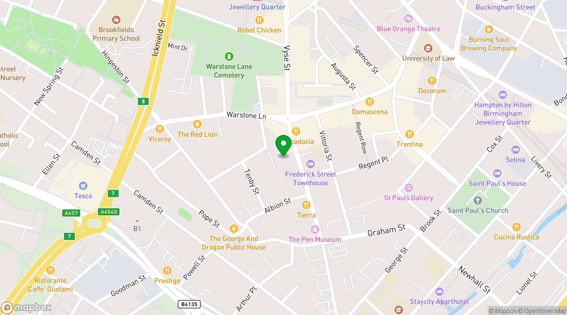 Map showing The Jointworks