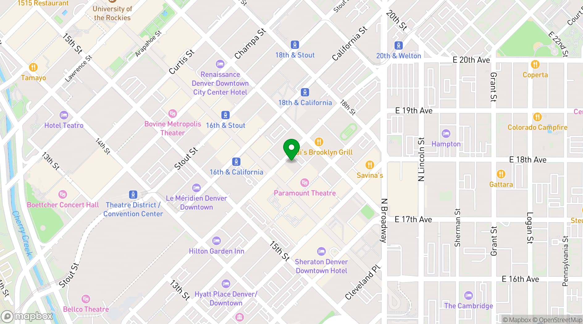 Map showing Roof 16