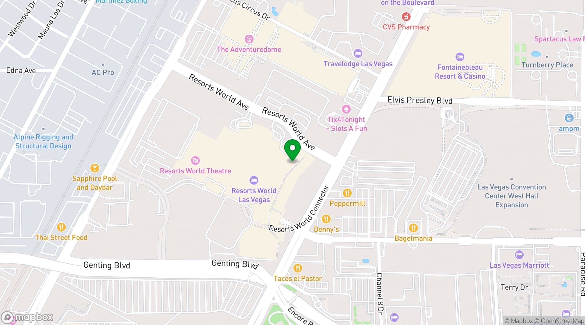 Map showing Aqua Seafood & Caviar Restaurant