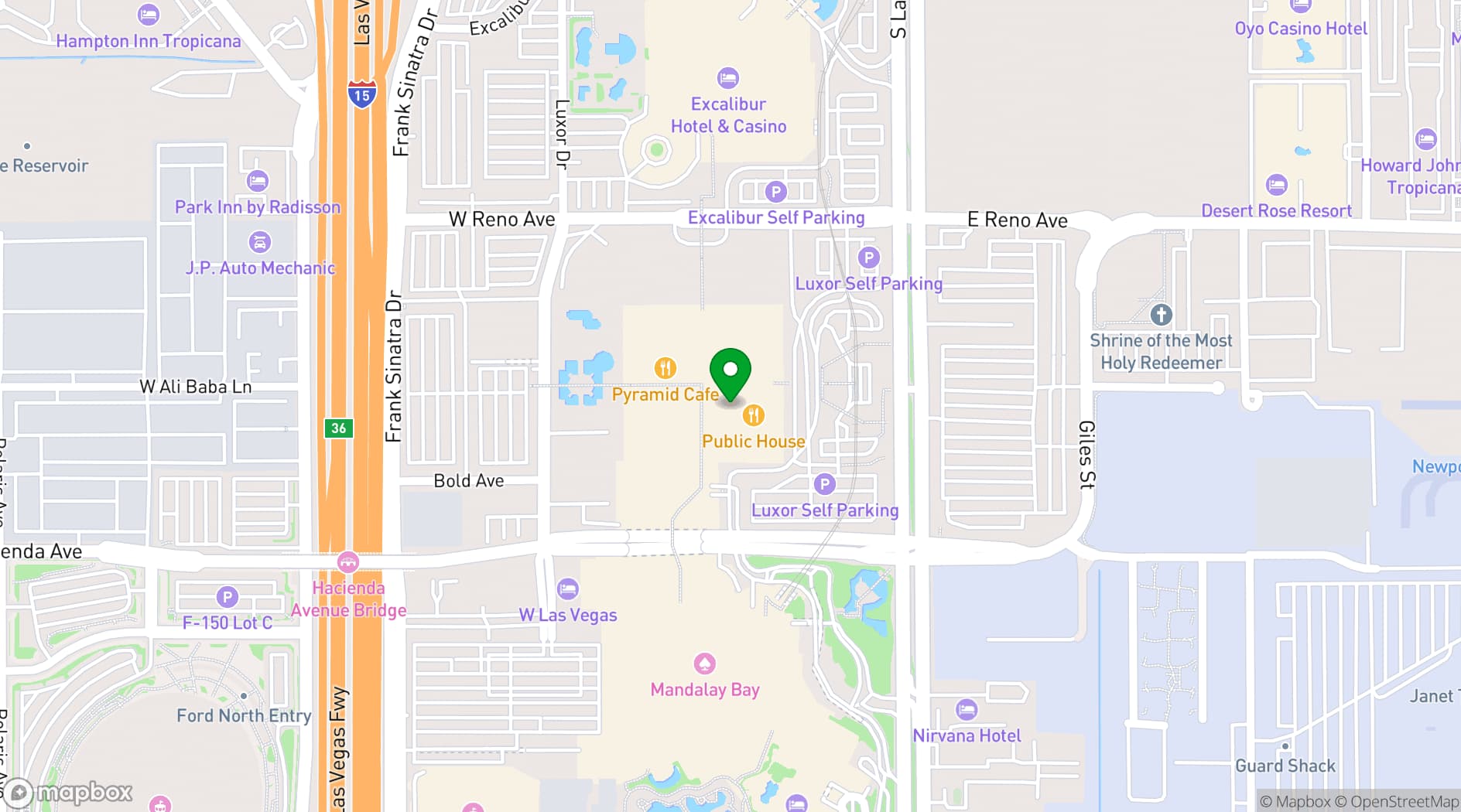 Map showing HyperX Arena
