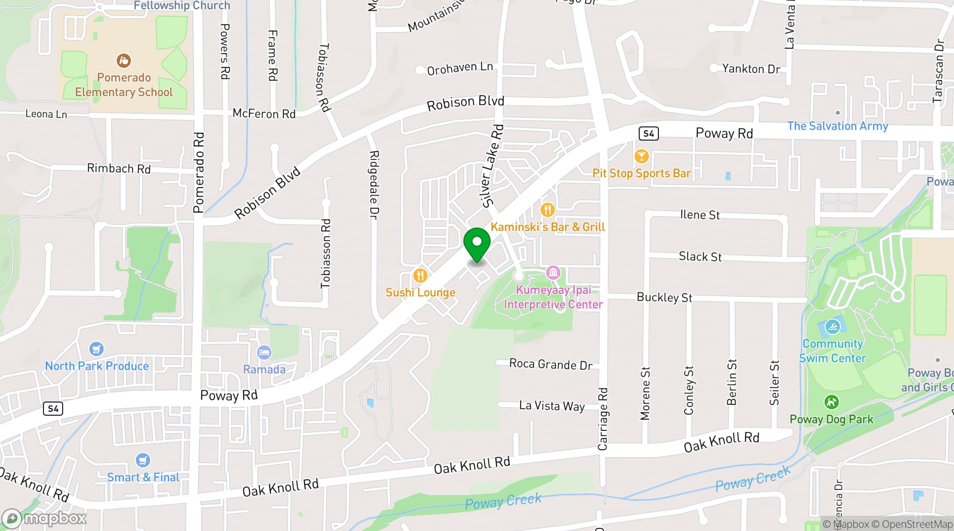 Map showing The House, Music and Dance Studio