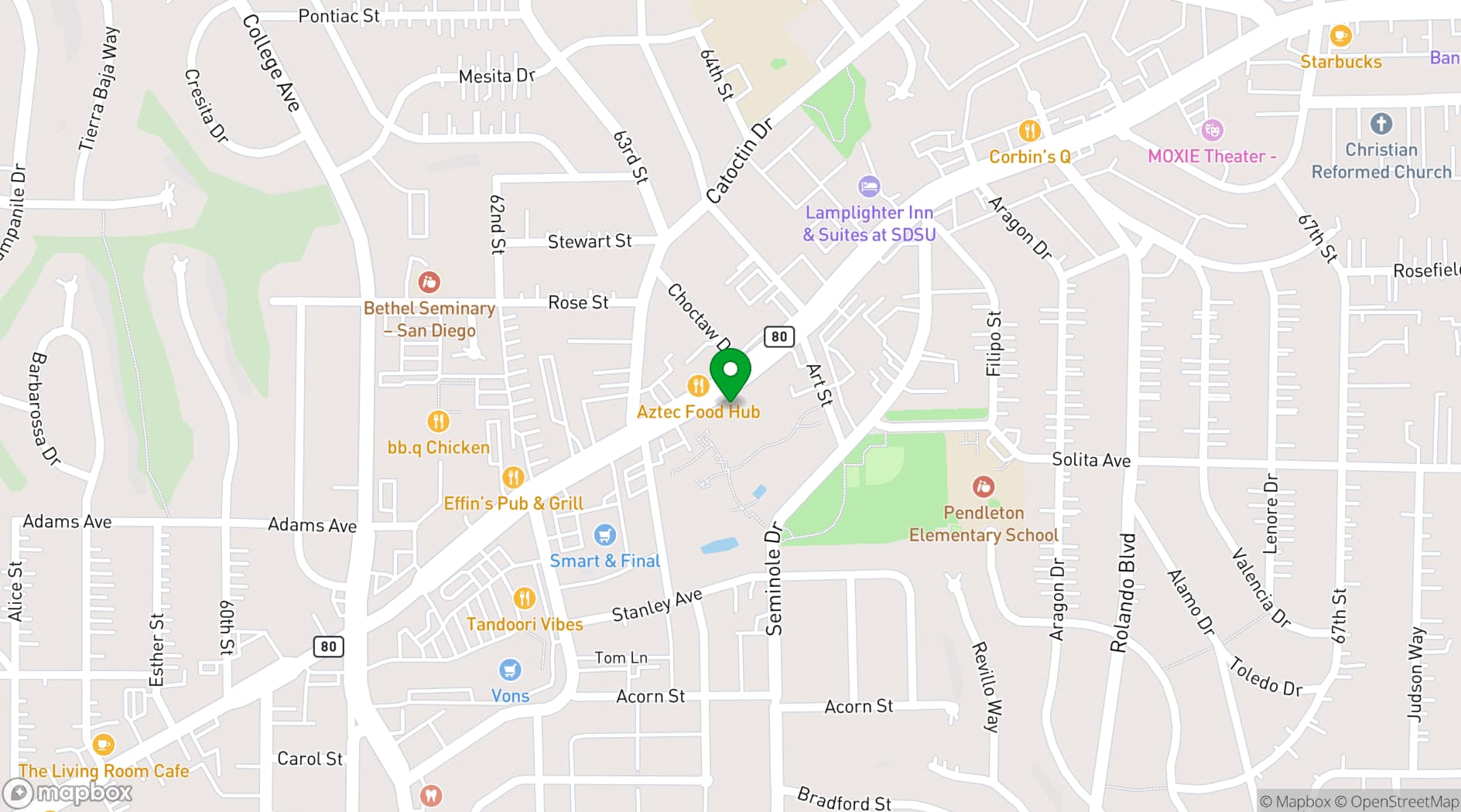 Map showing At Your Side Planning